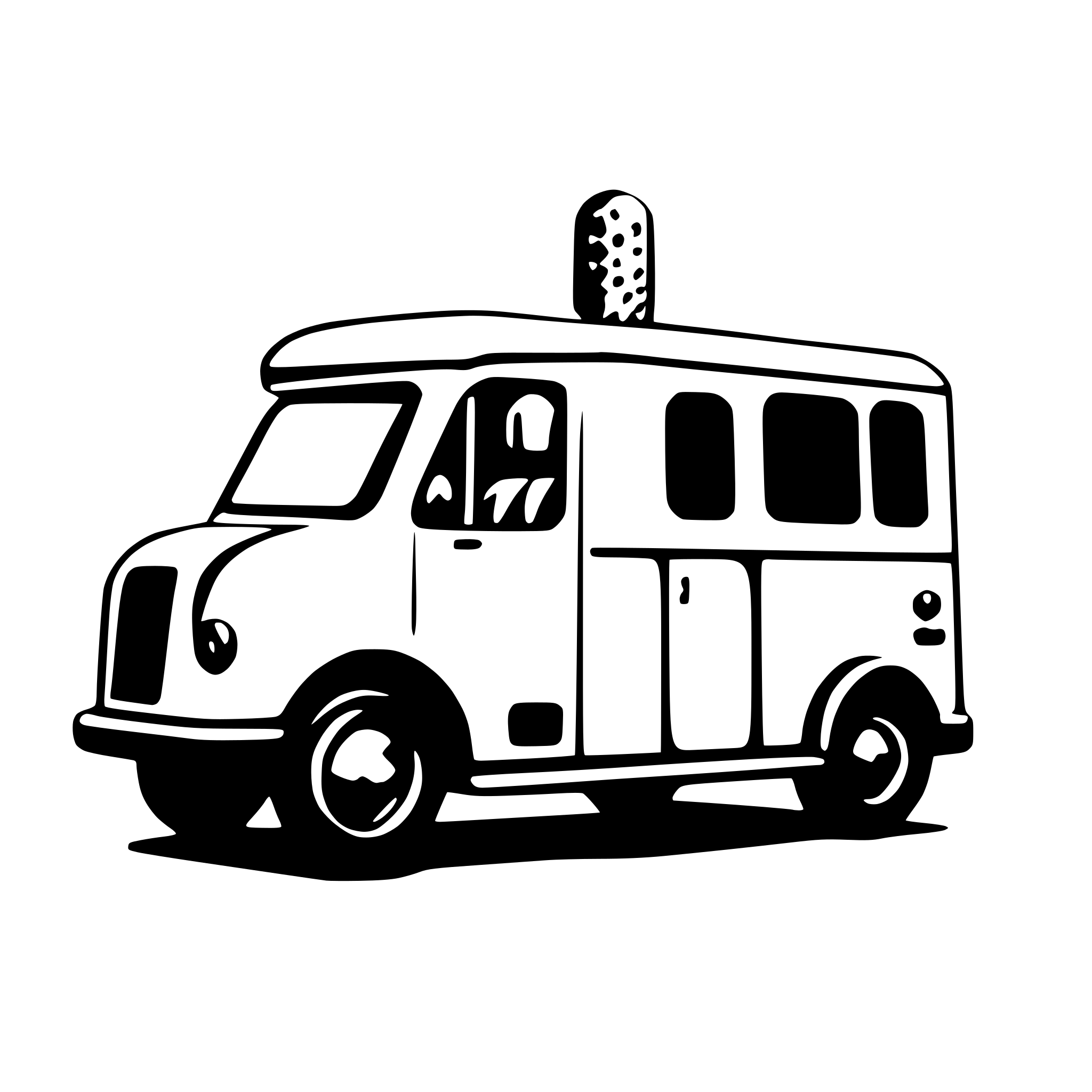 AI-generated SVG of 'ice cream truck 2d'