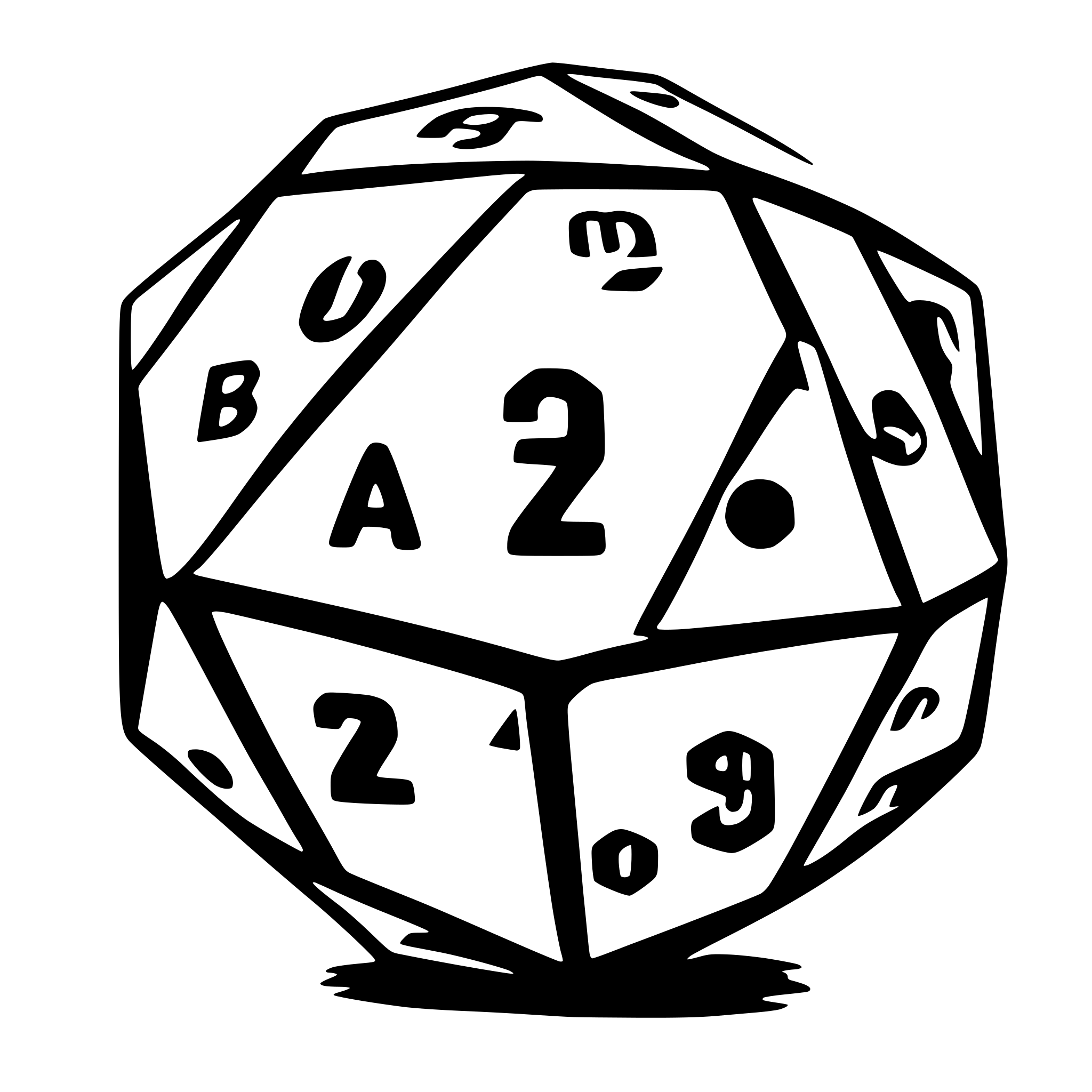 AI-generated SVG of 'd20'