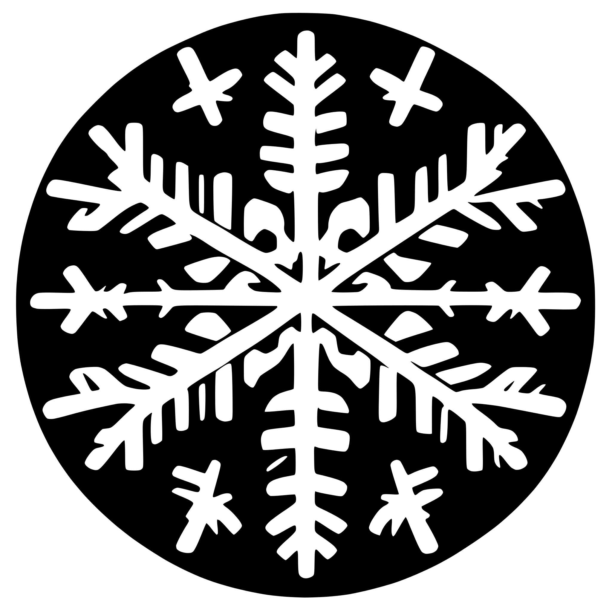 AI-generated SVG of a snowflake
