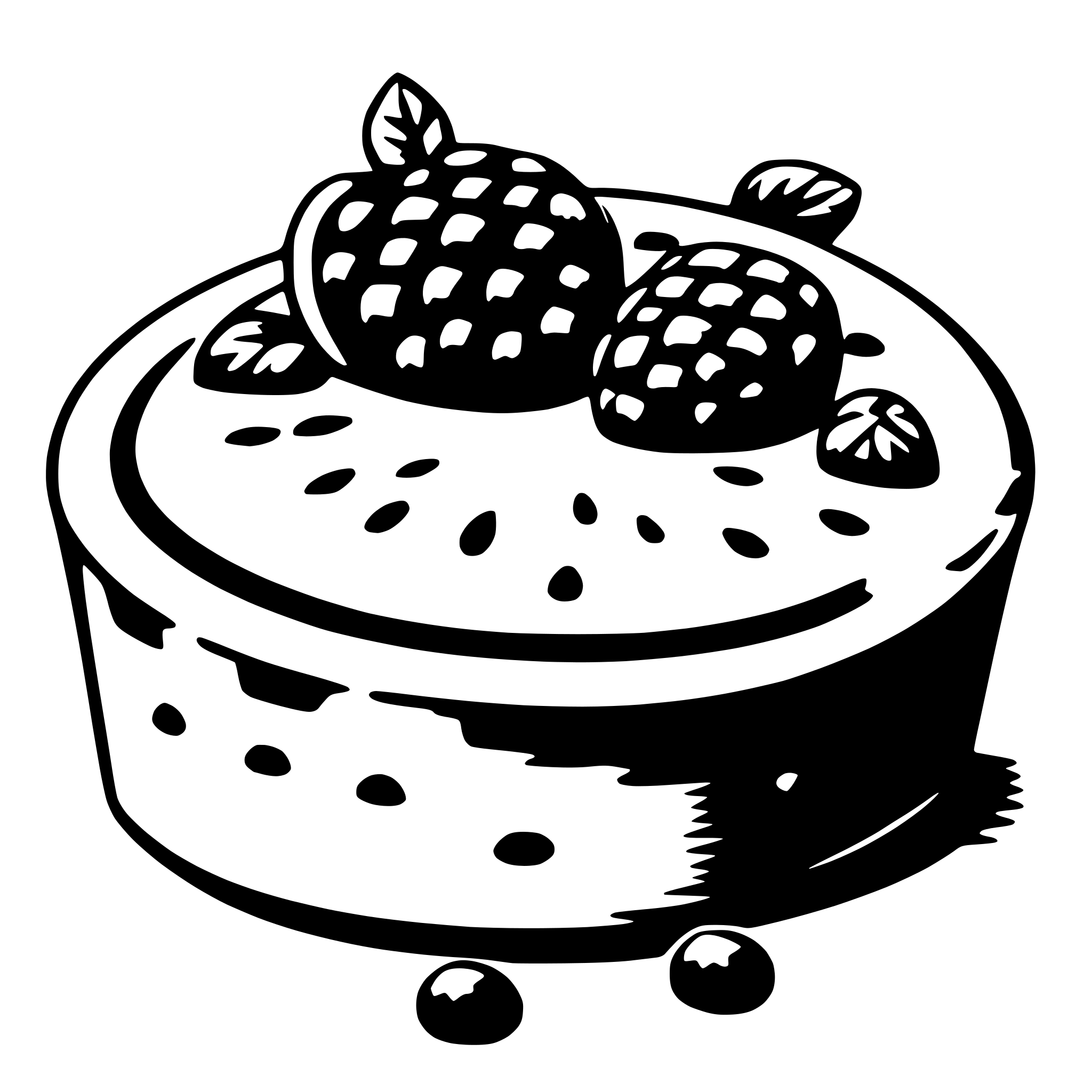 AI-generated SVG of a tart