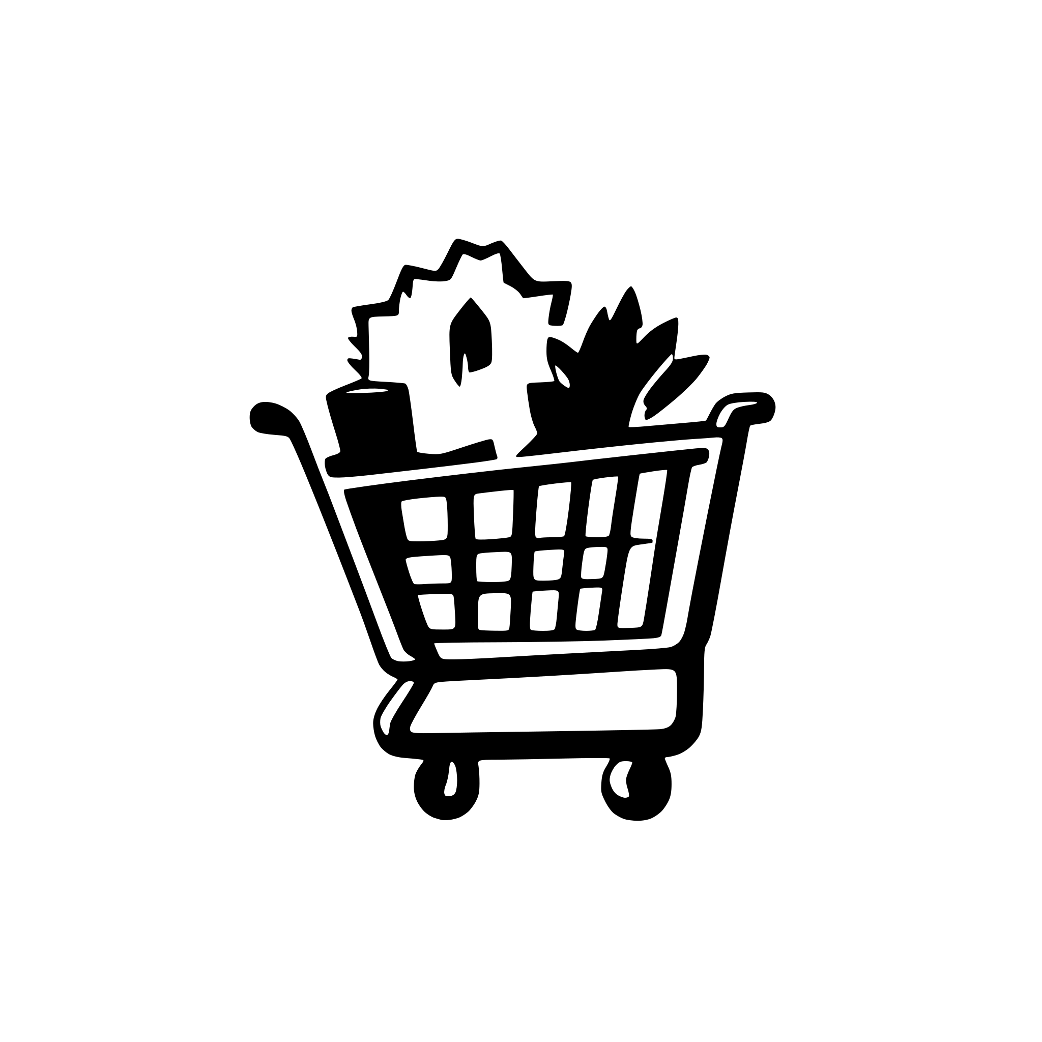 AI-generated SVG of 'shopping cart explode'