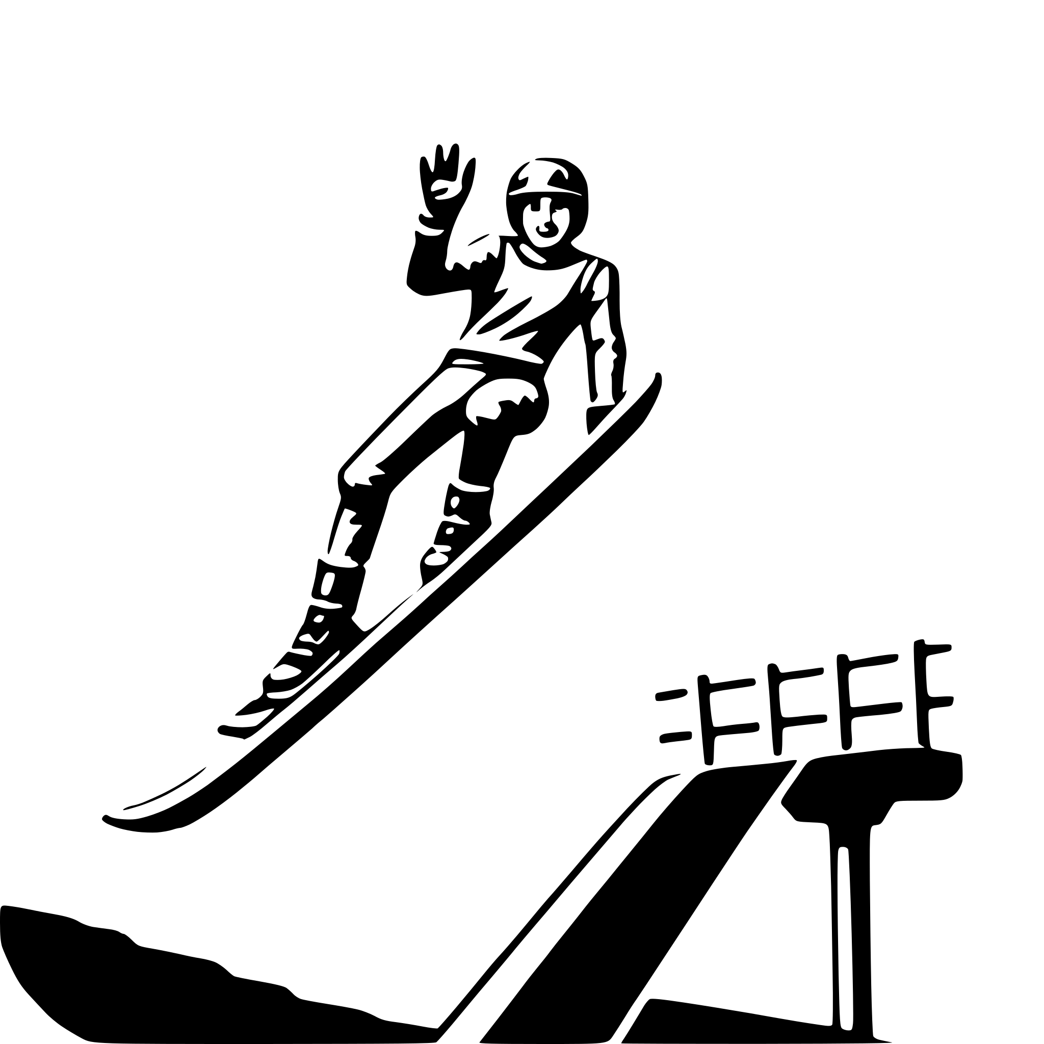 AI-generated SVG of a ski jump