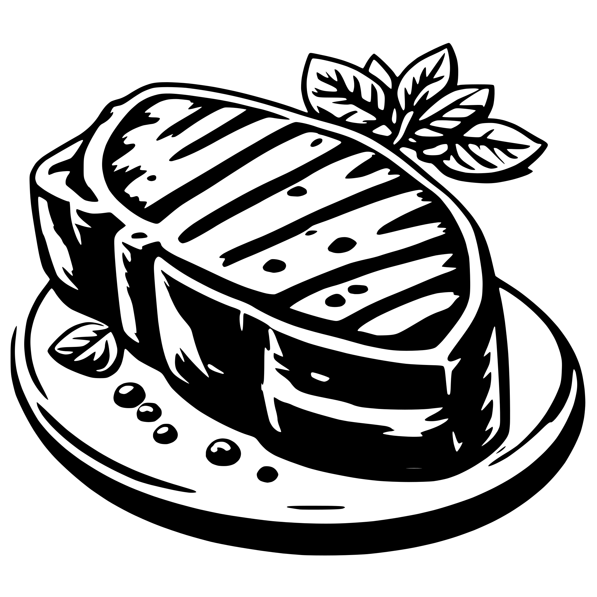 AI-generated SVG of 'steak'