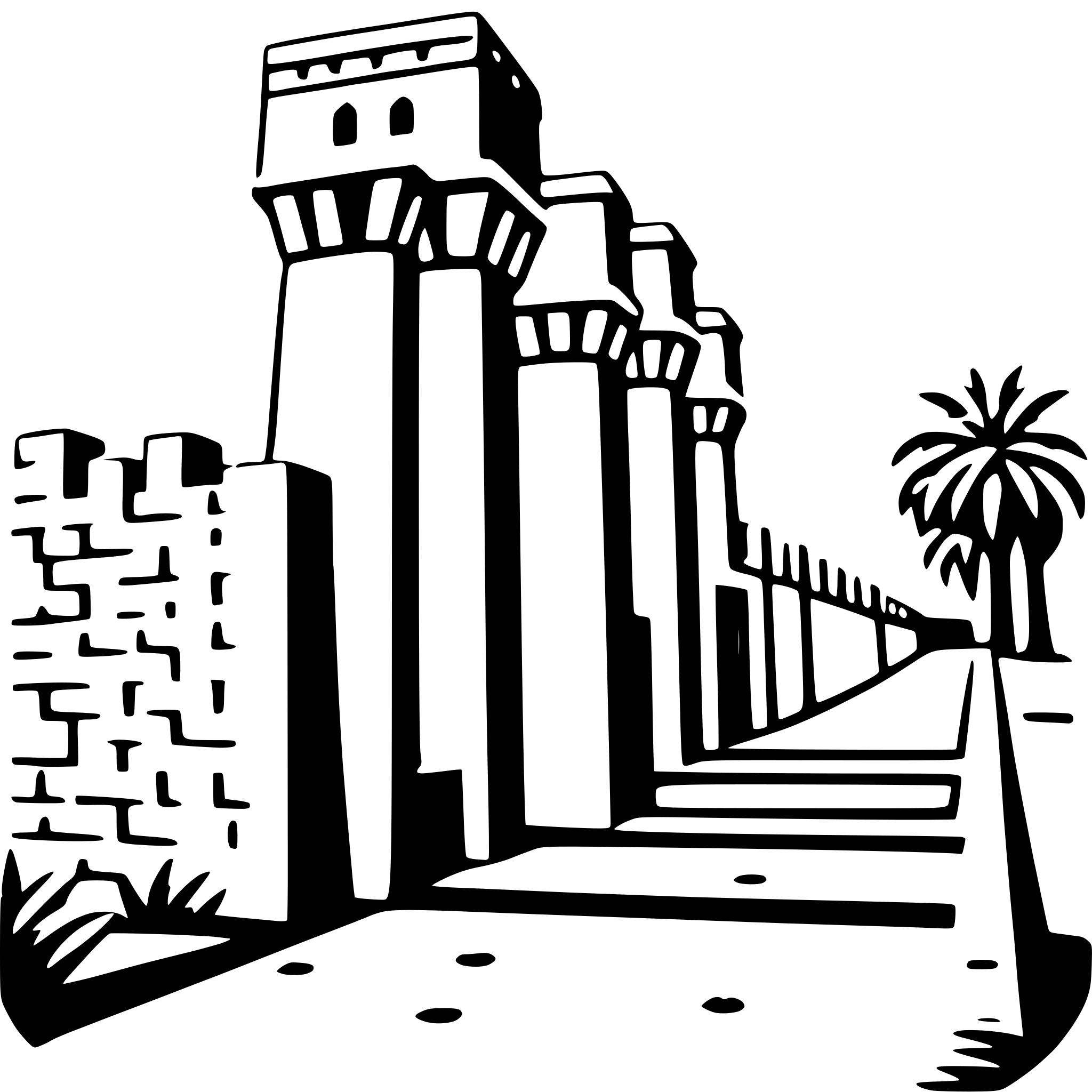 AI-generated SVG of 'ishtar gate'
