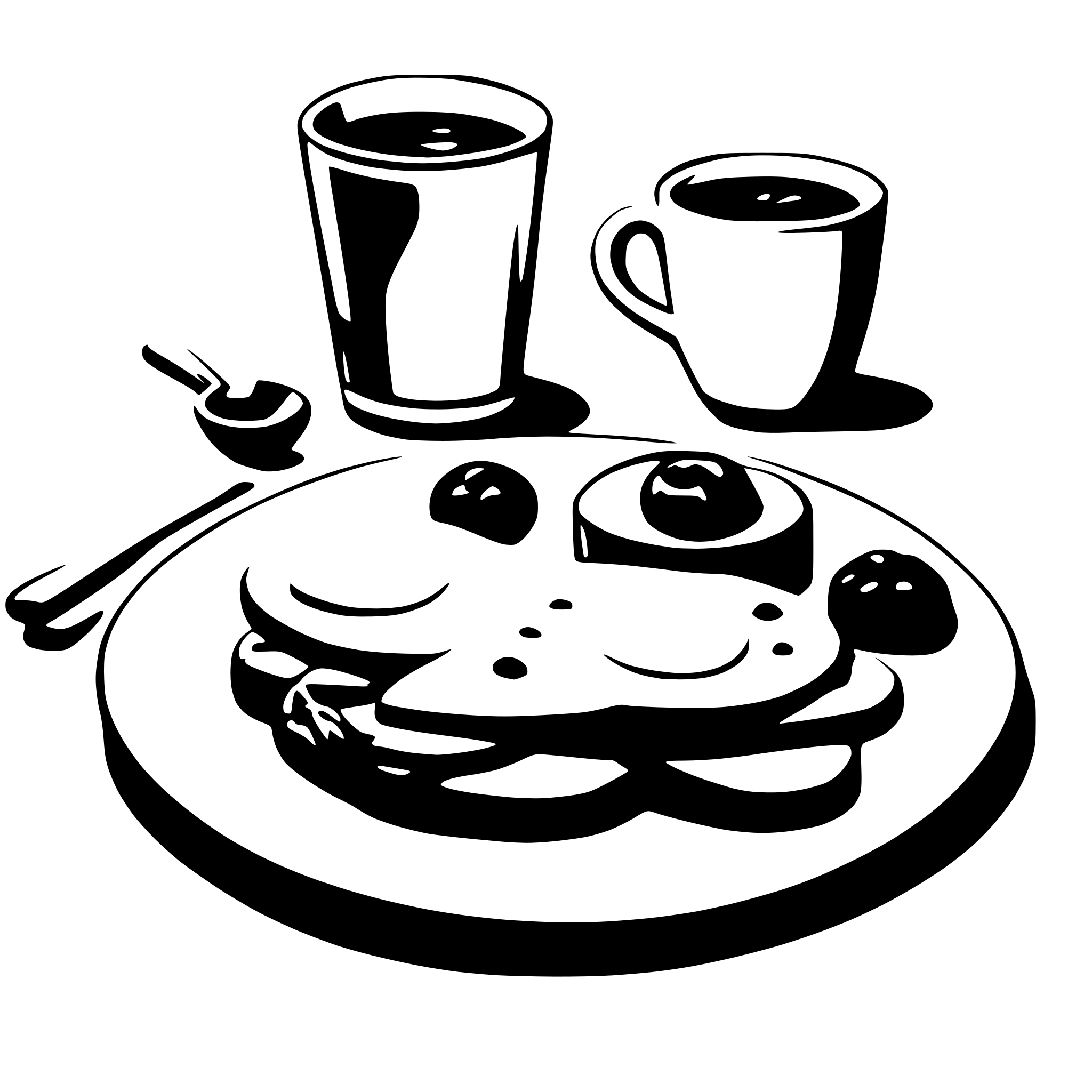 AI-generated SVG of a breakfast