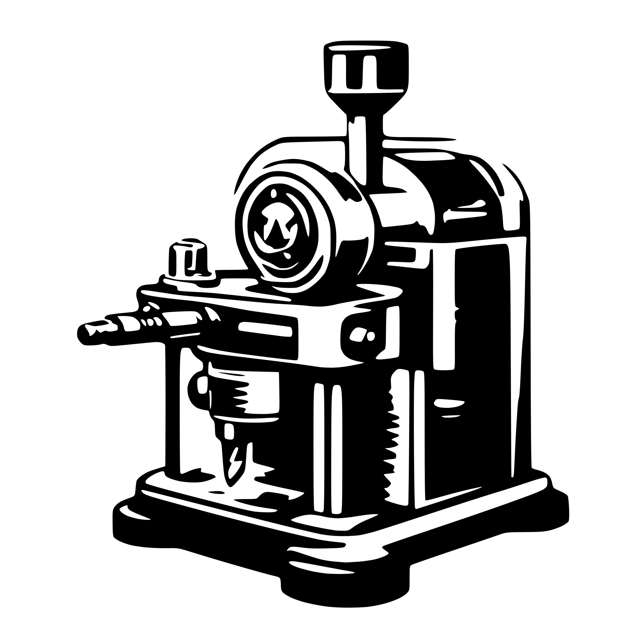 AI-generated SVG of 'machine injection'