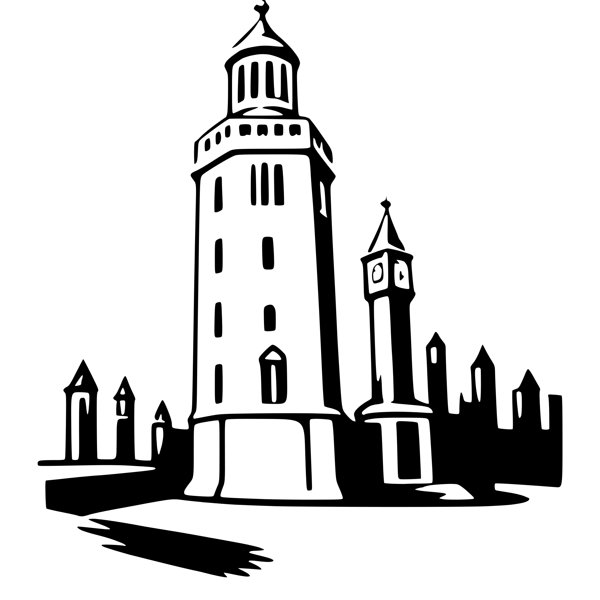AI-generated SVG of 'big ben'
