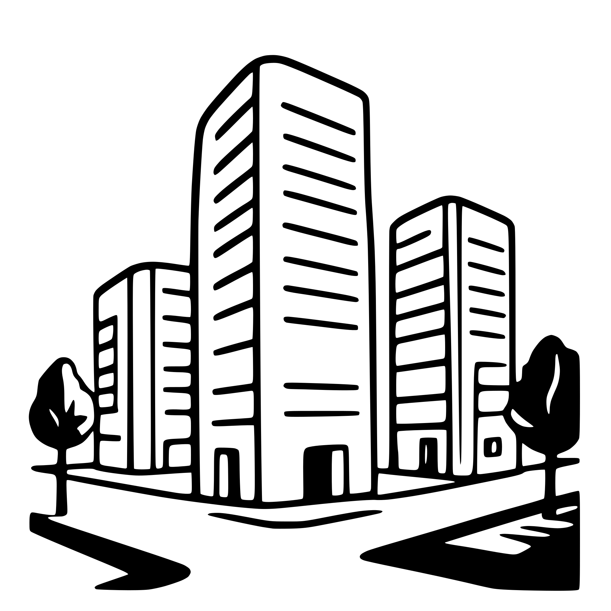 AI-generated SVG of 'AI, buildings'