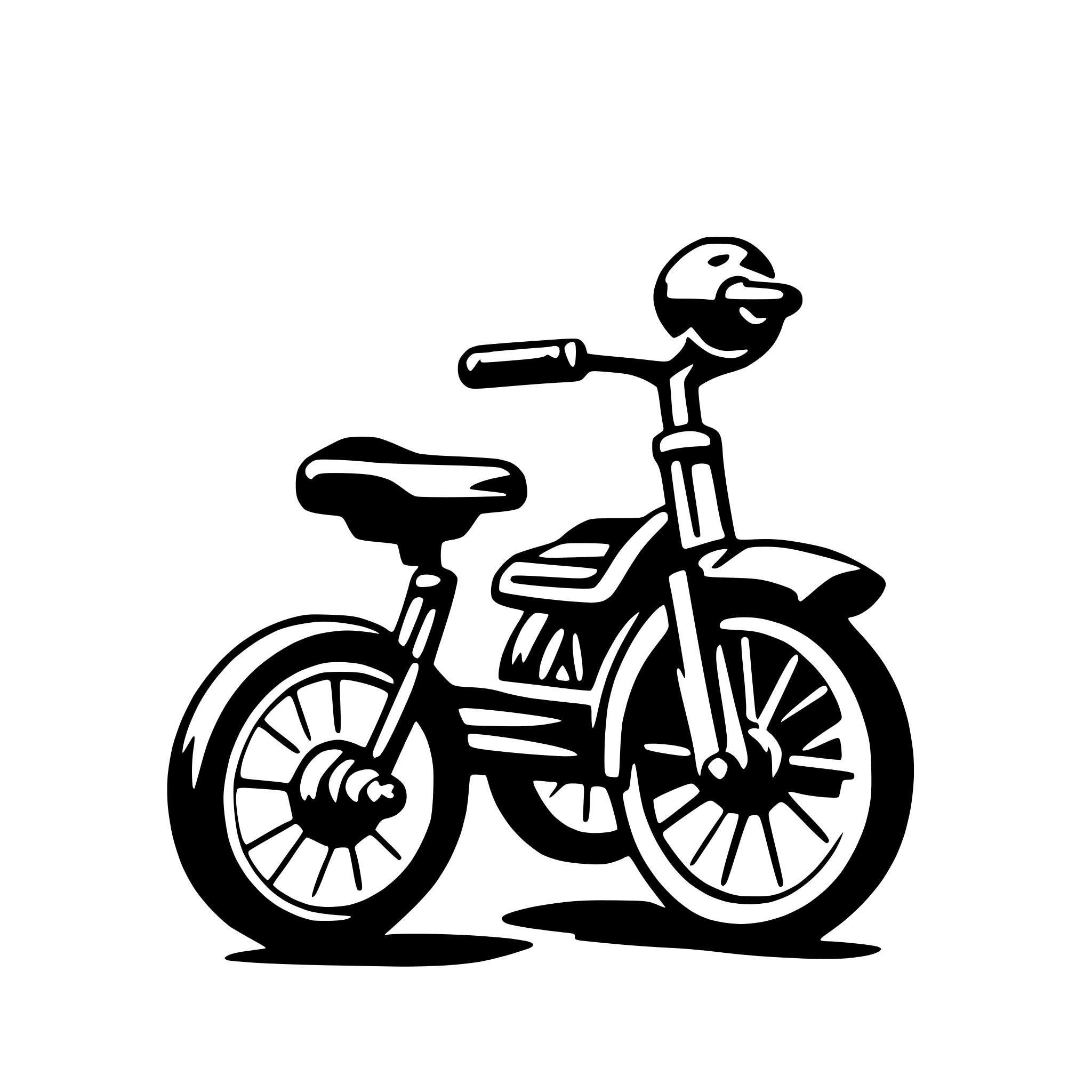 AI-generated SVG of a tricycle