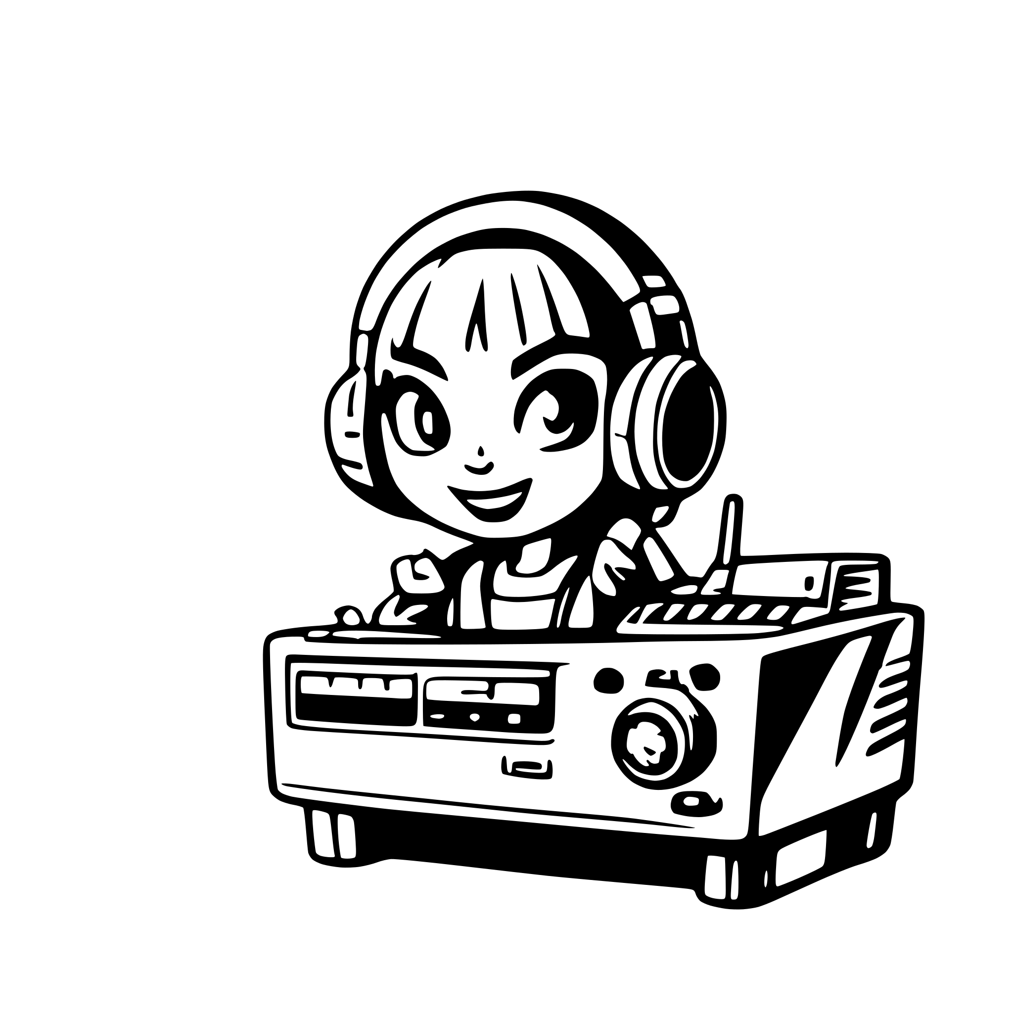 AI-generated SVG of a sound system