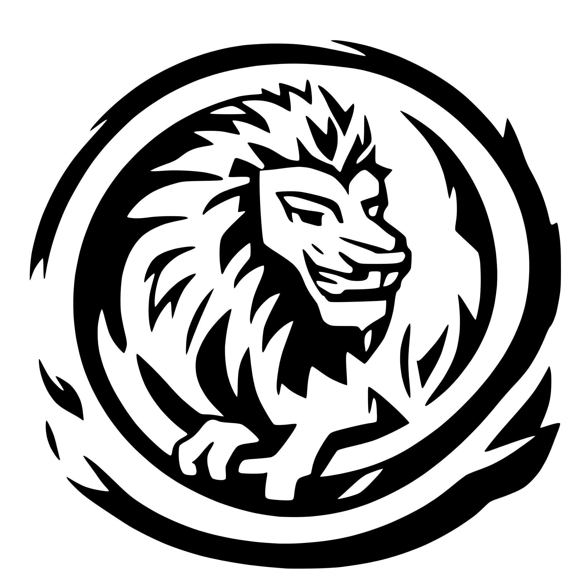 AI-generated SVG of a A roaring lion, automobile themed logo. flames and pace