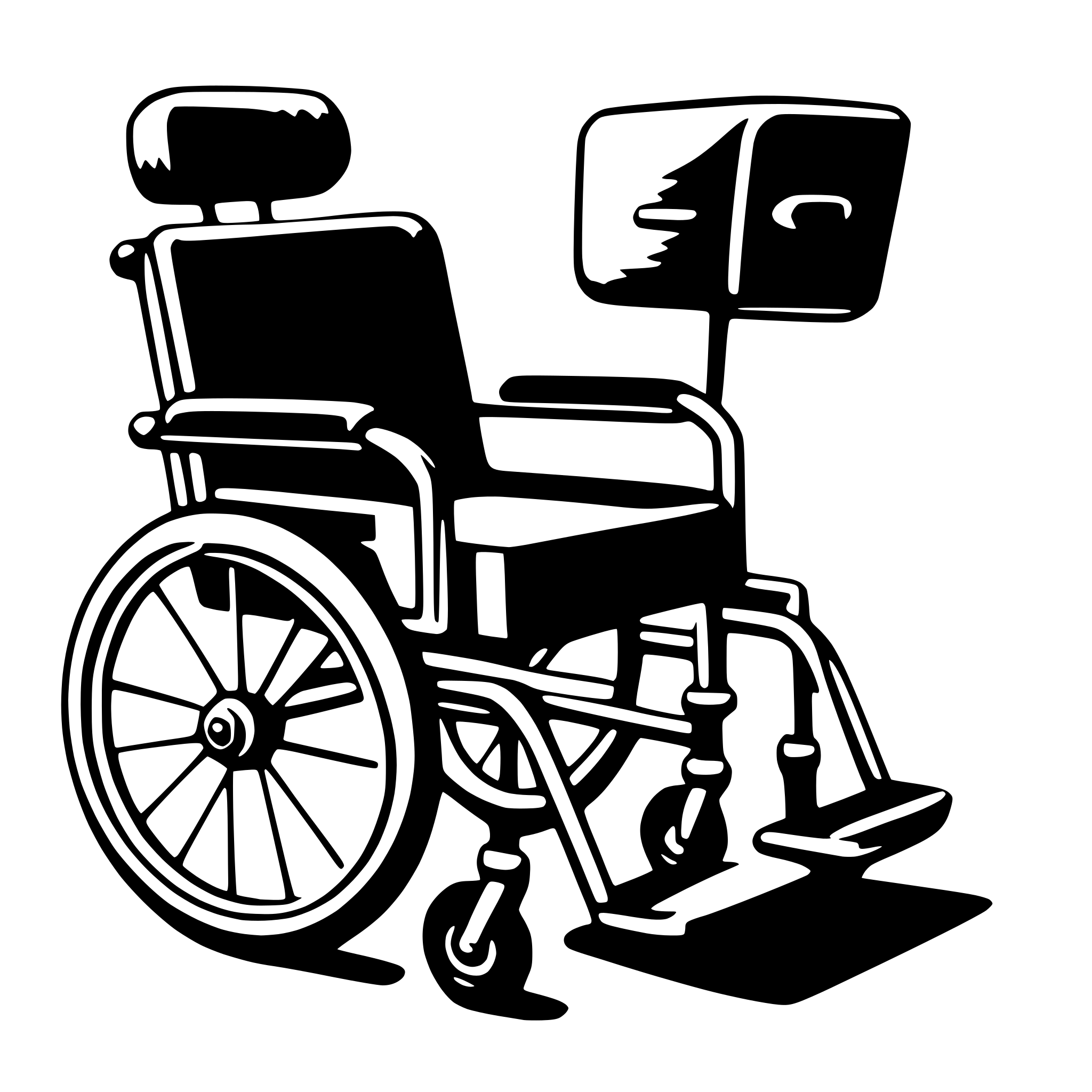 AI-generated SVG of a wheelchair
