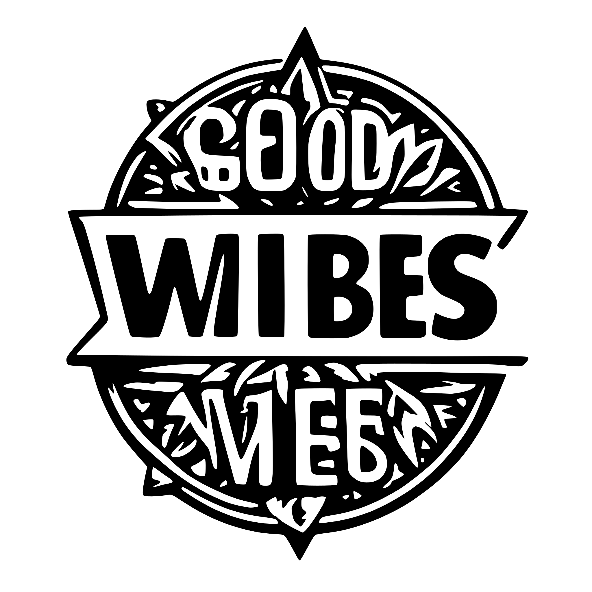 AI-generated SVG of a Good Vibes
