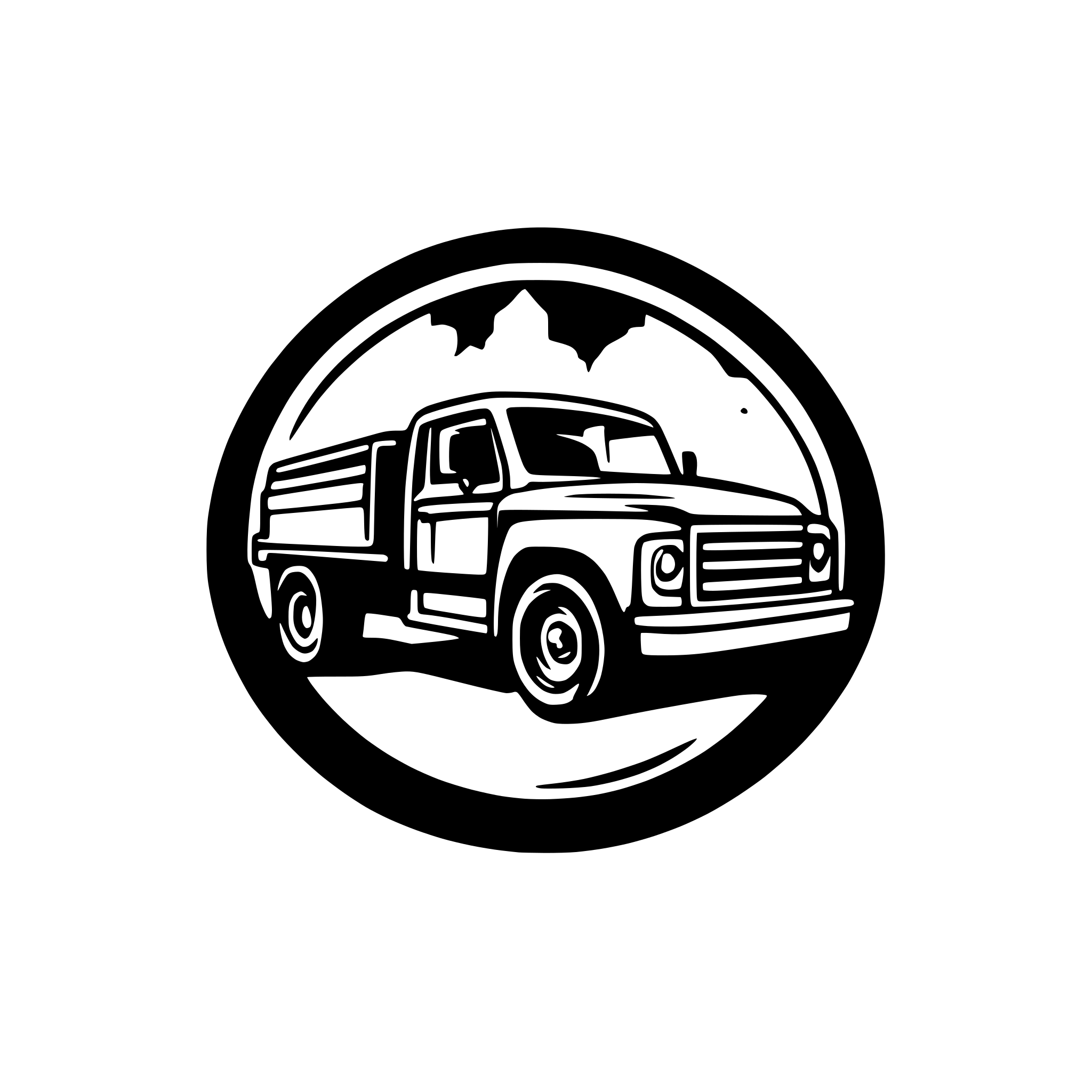 AI-generated SVG of a Silhouette of a rollback truck with bold text 'East Main Automotive' below it. Clean and simple design for a sweatshirt, optimized for Cricut cutting
