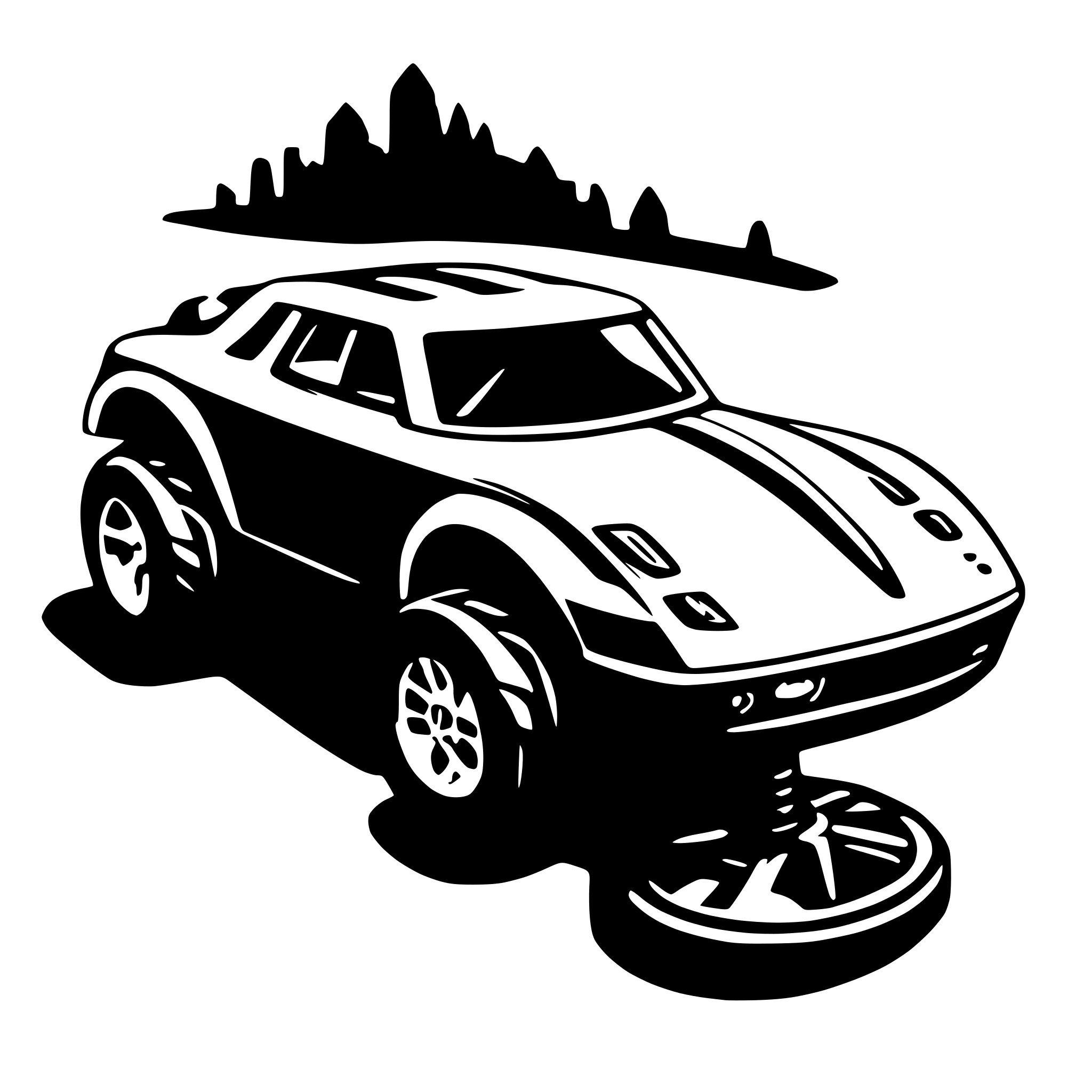 AI-generated SVG of a Rc car