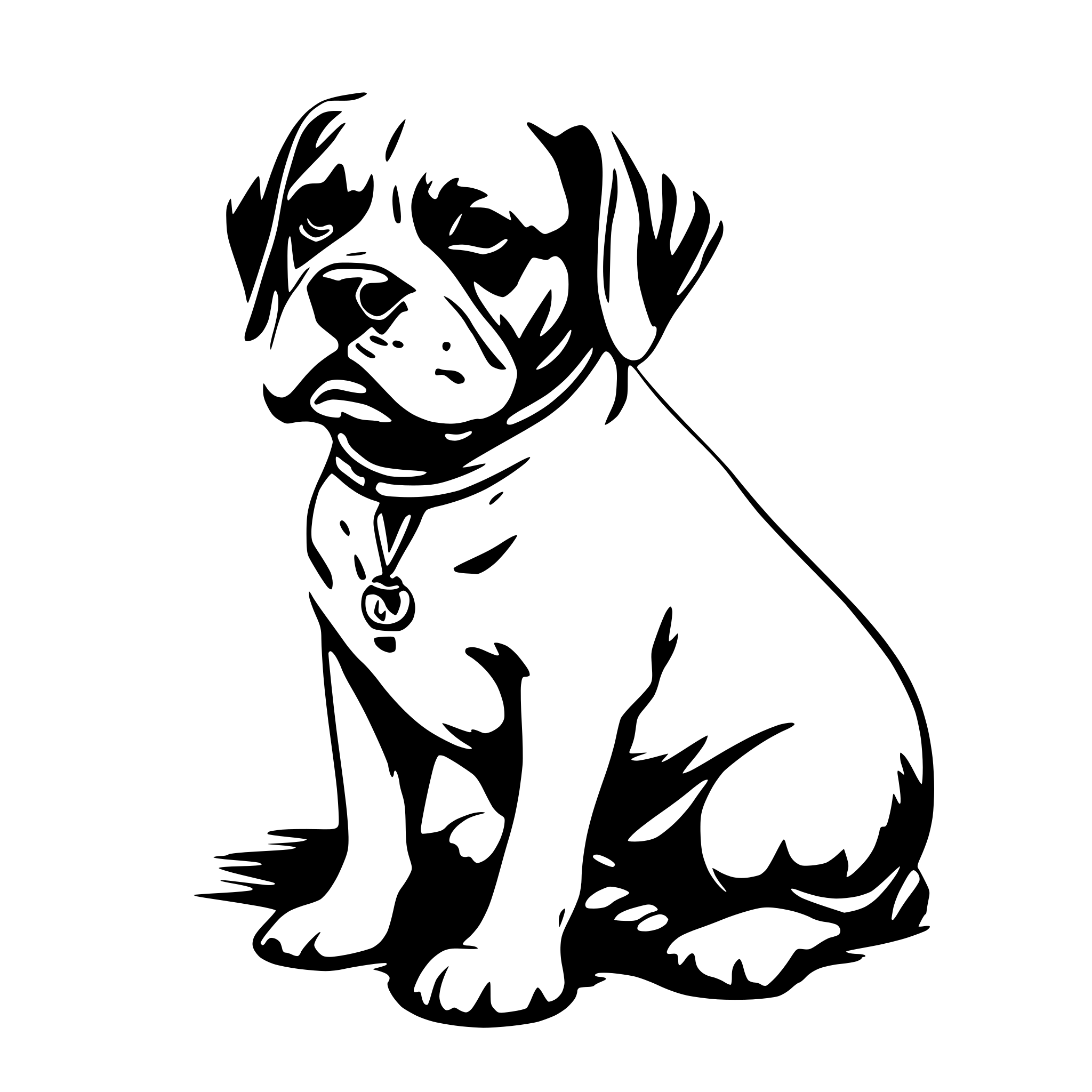 AI-generated SVG of a Französische Bulldogge Sketch