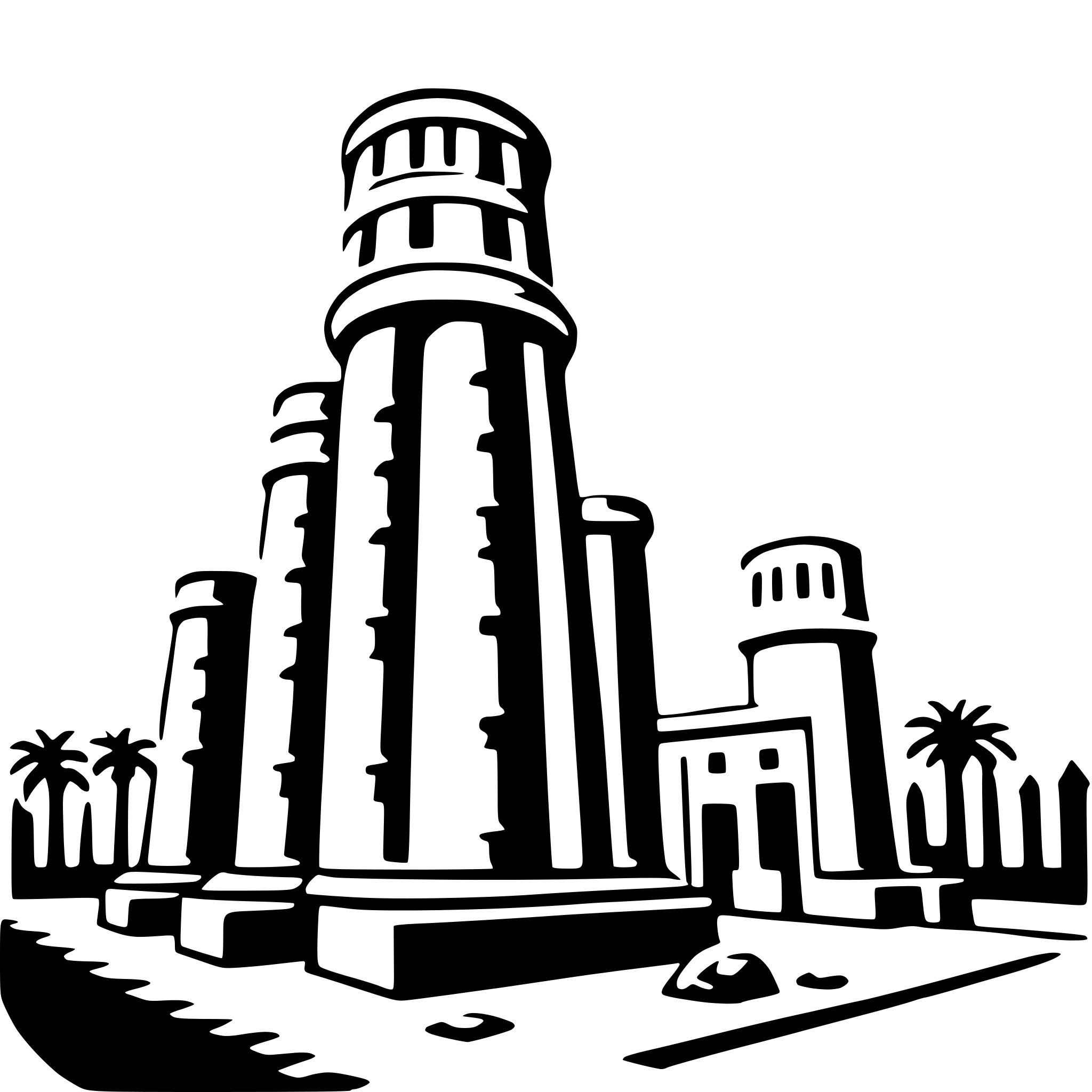 AI-generated SVG of a luxor temple