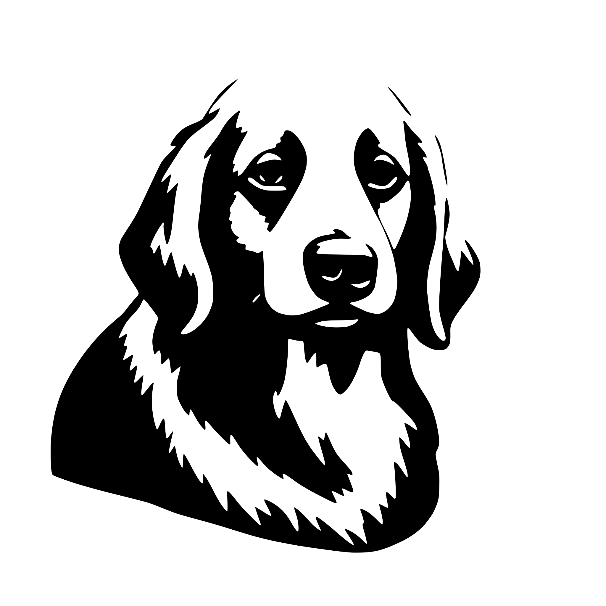 AI-generated SVG of a Old dog