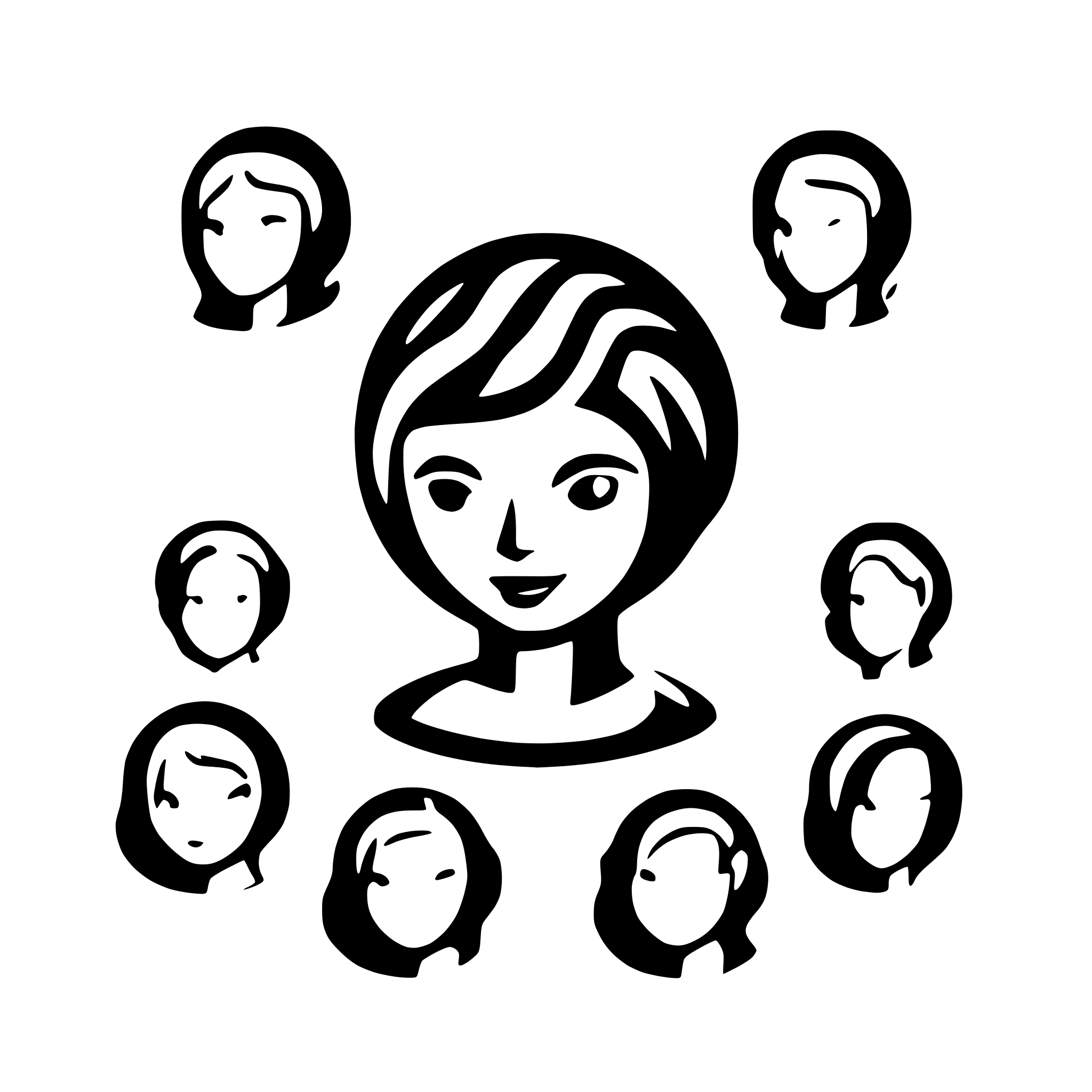 AI-generated SVG of a An abstract icon image for an advanced AI classroom solution shows a few students attending to the teacher showing student faces facing front viewed from front top. elegant and simple