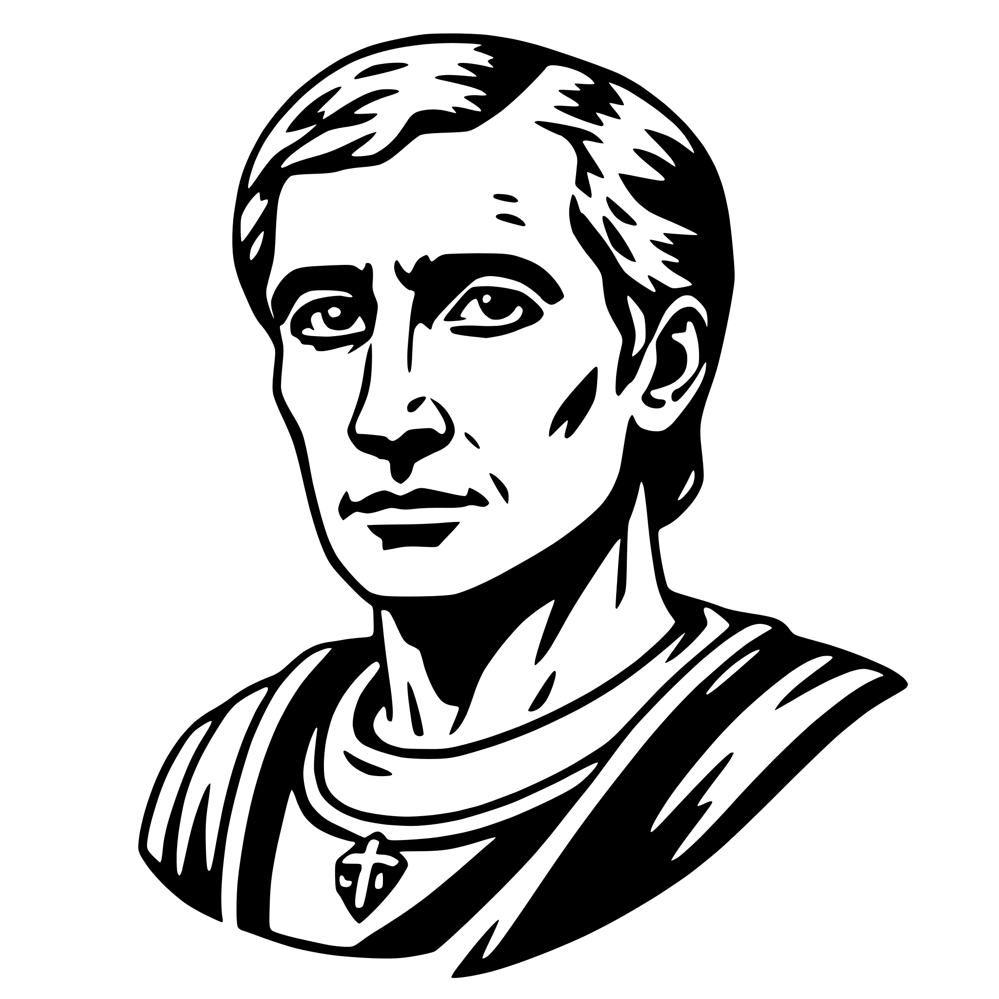 AI-generated SVG of 'julius caesar'