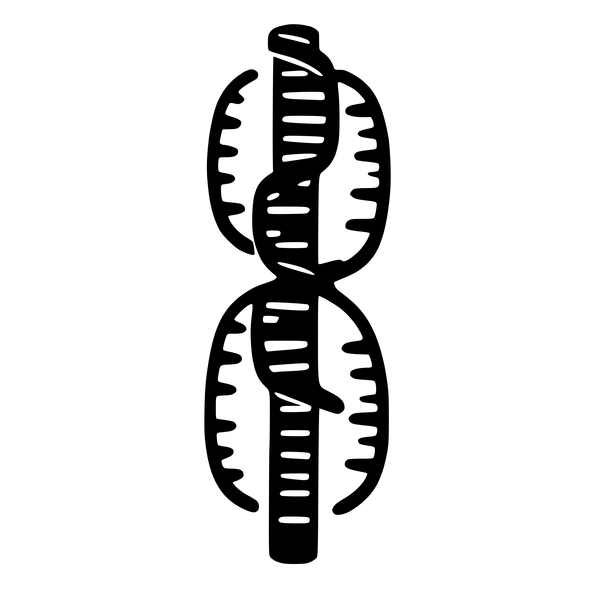 AI-generated SVG of 'genome chromosome rounded logo'