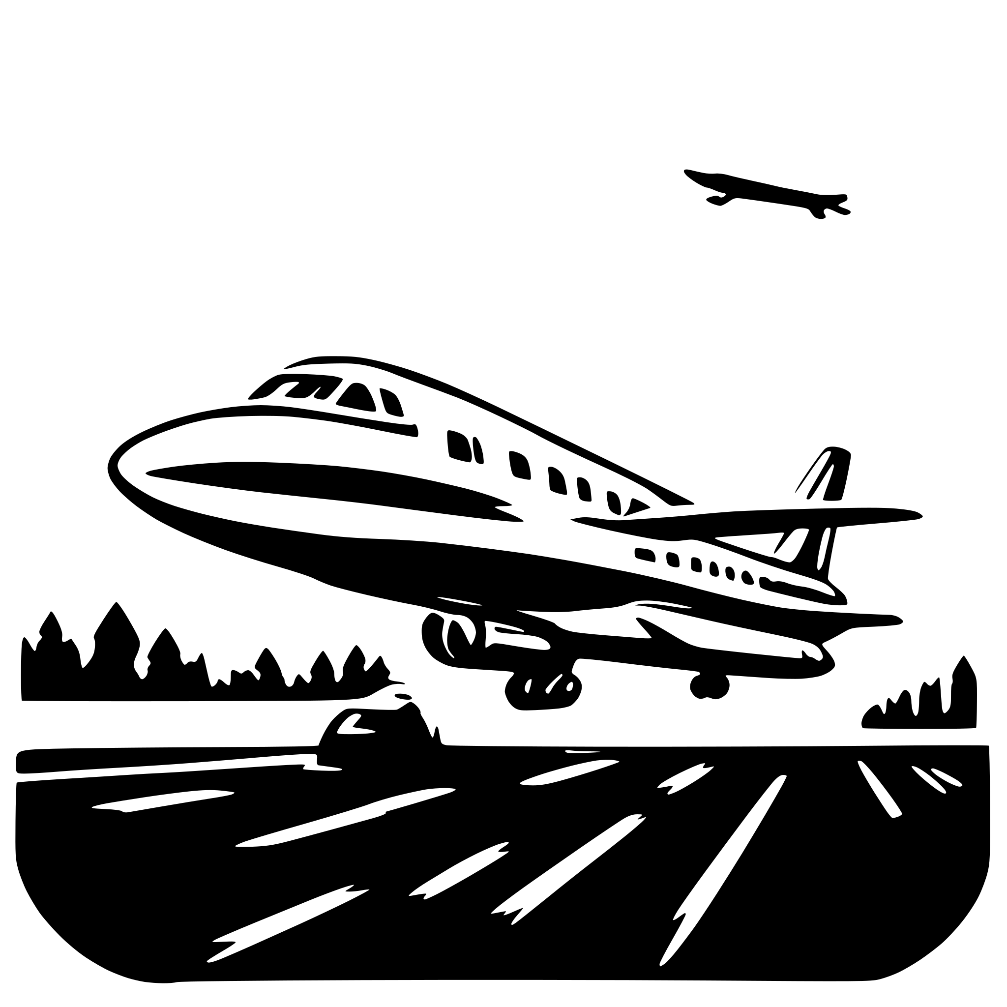 AI-generated SVG of 'airplane traveling in high speed'