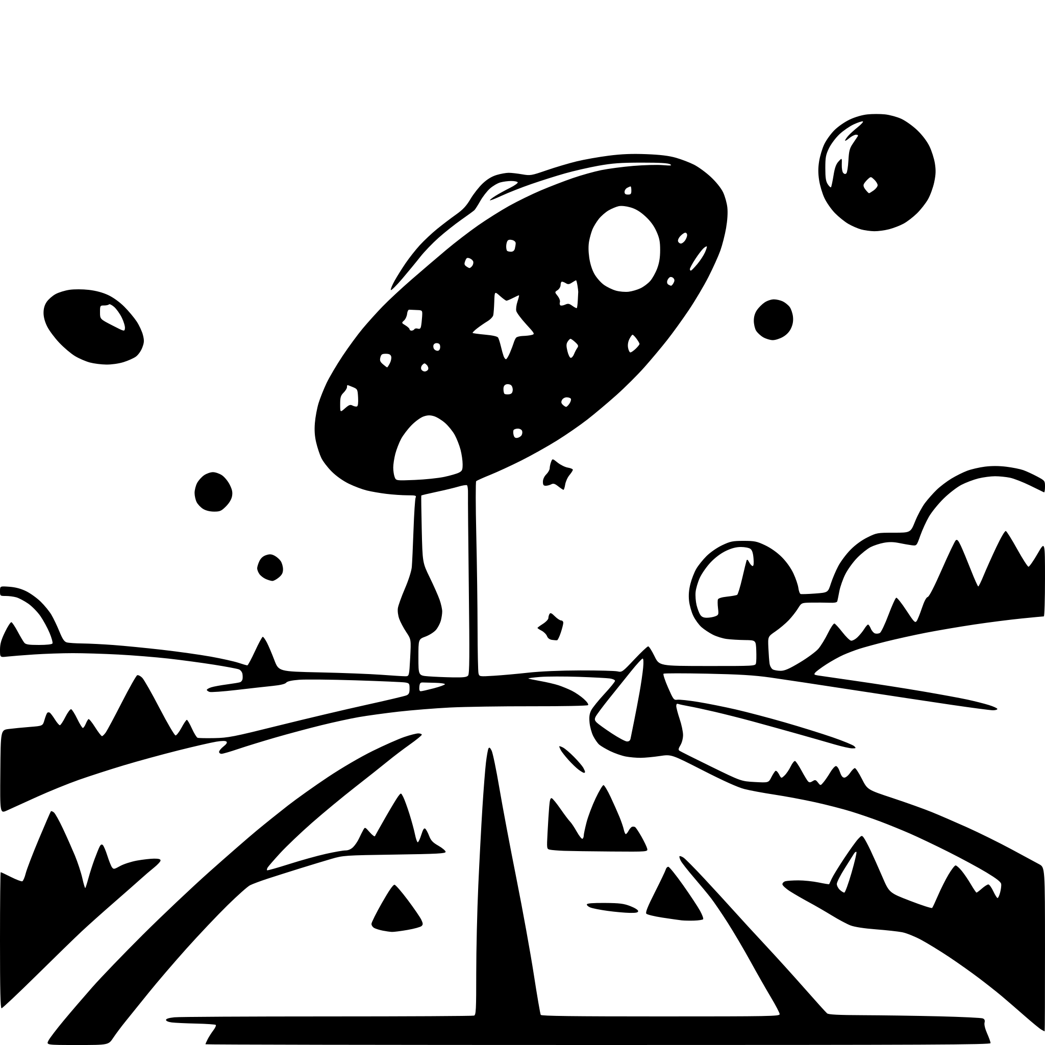 AI-generated SVG of a scattered stars as a galaxy system