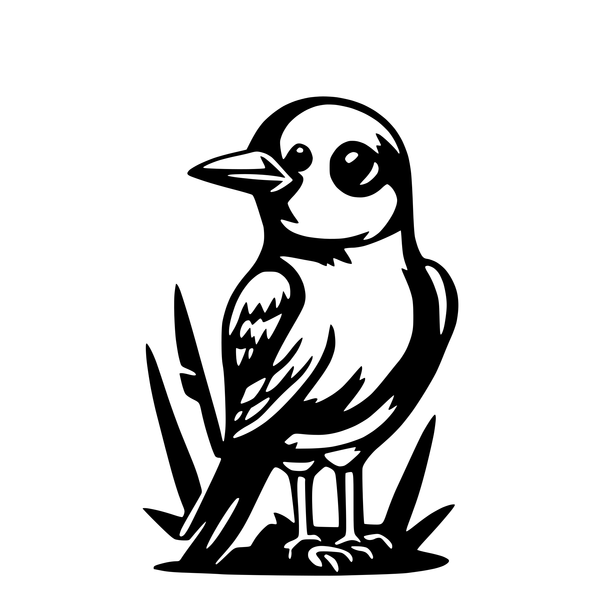 AI-generated SVG of a Bird