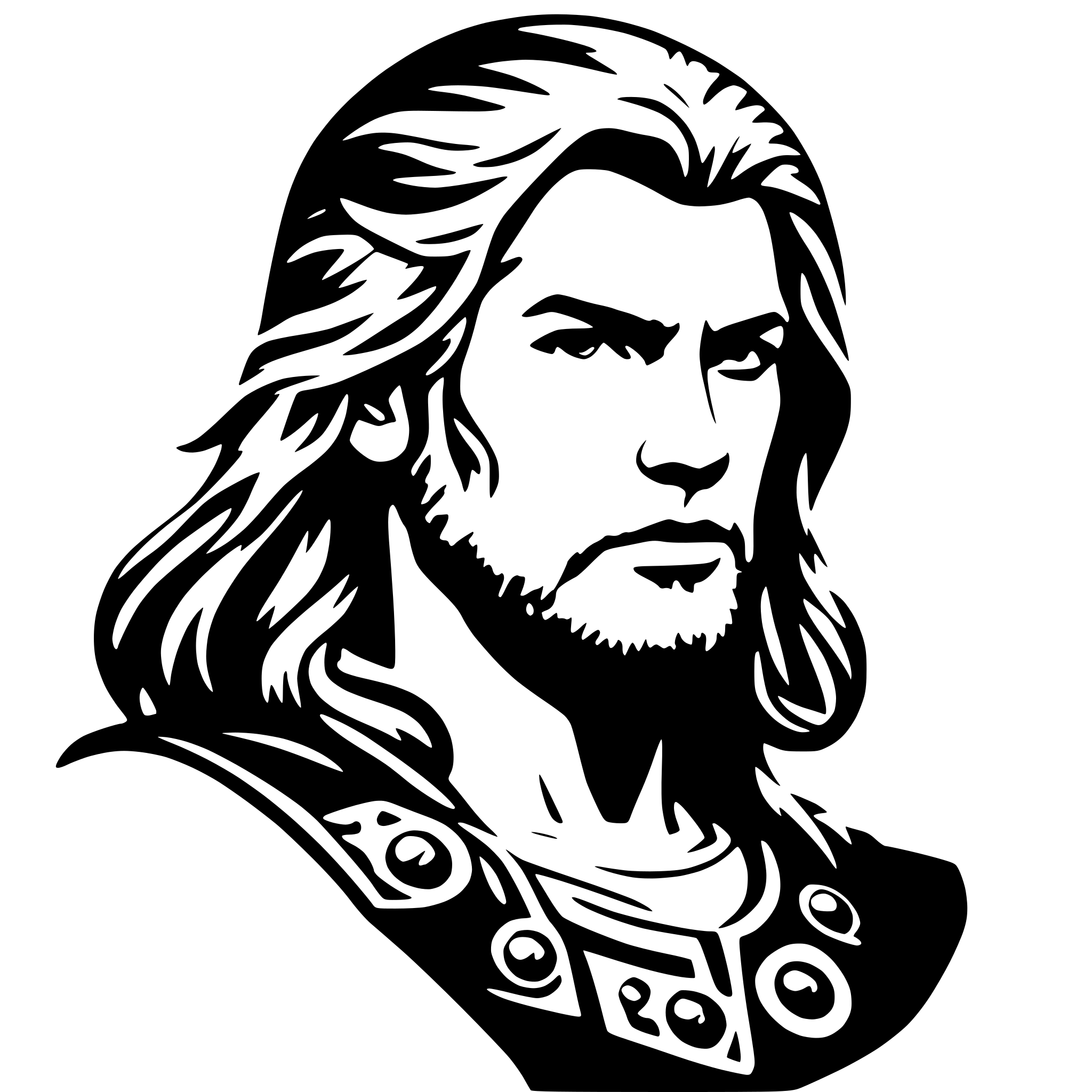 Thor Simple Graphics SVG Bundle for 'black and white, realistic thor vector' | AI-Generated ...