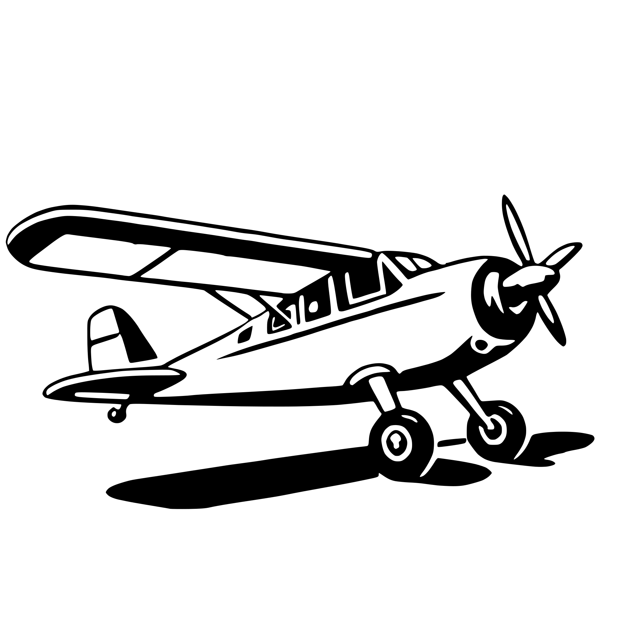 AI-generated SVG of a light aircraft