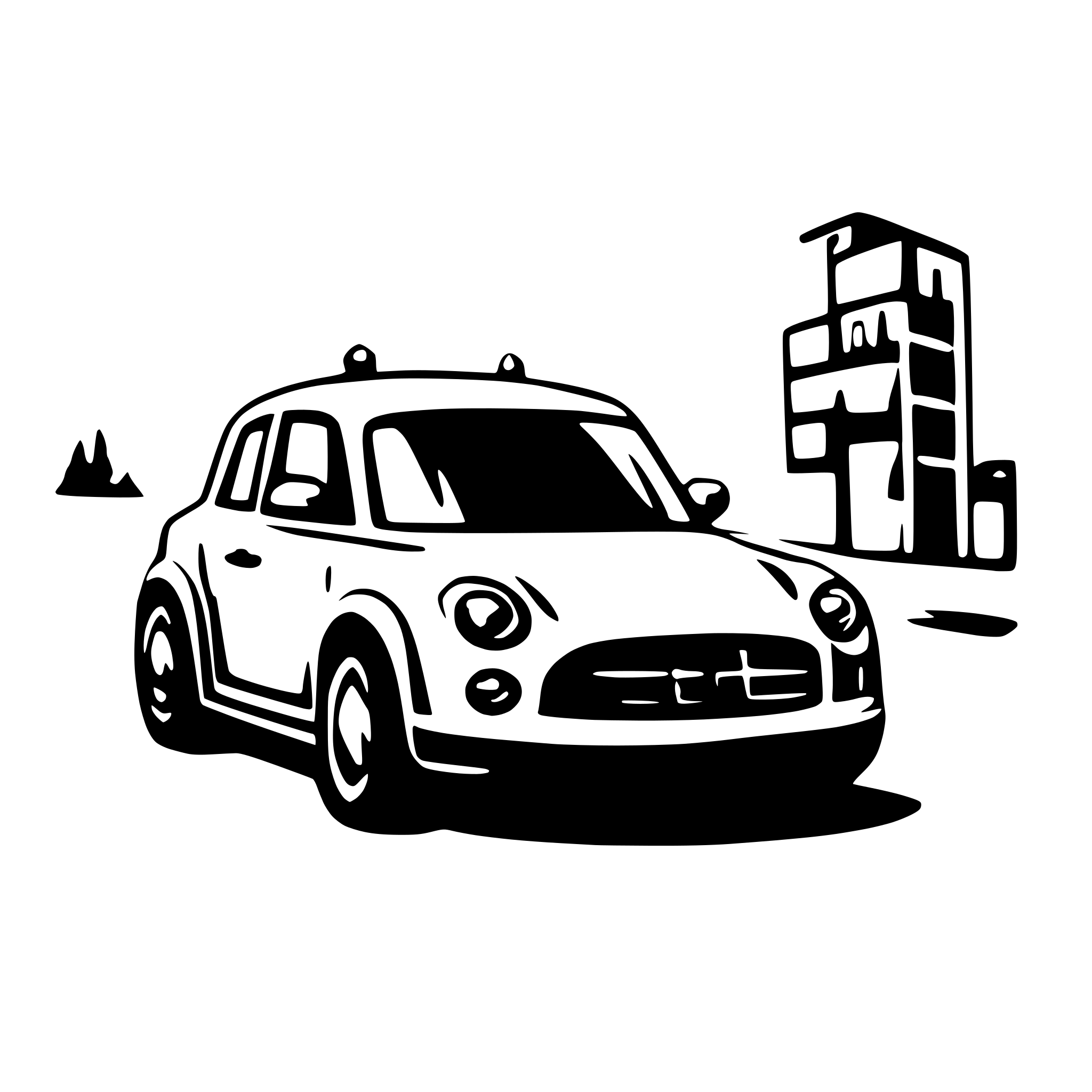 AI-generated SVG of a Intelligent car