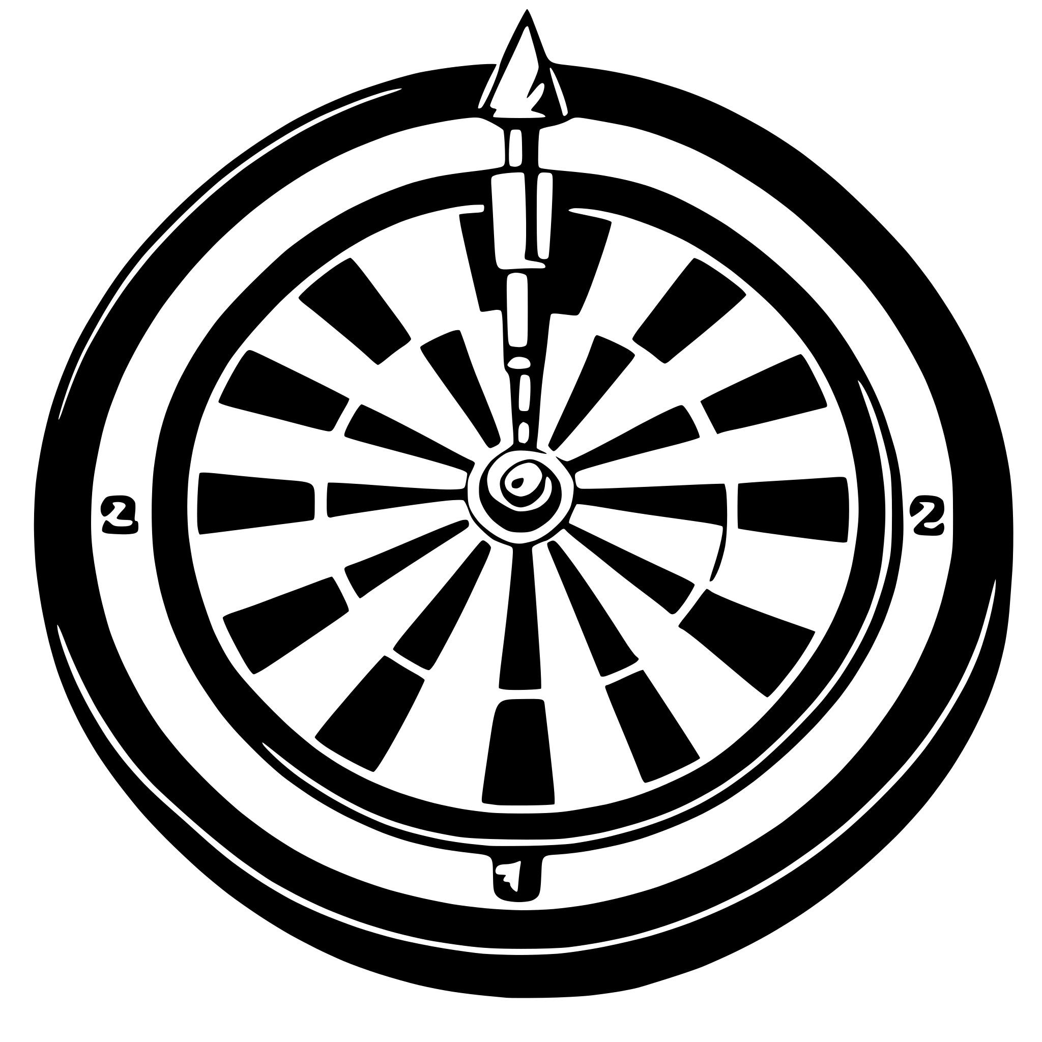 AI-generated SVG of 'dartboard'