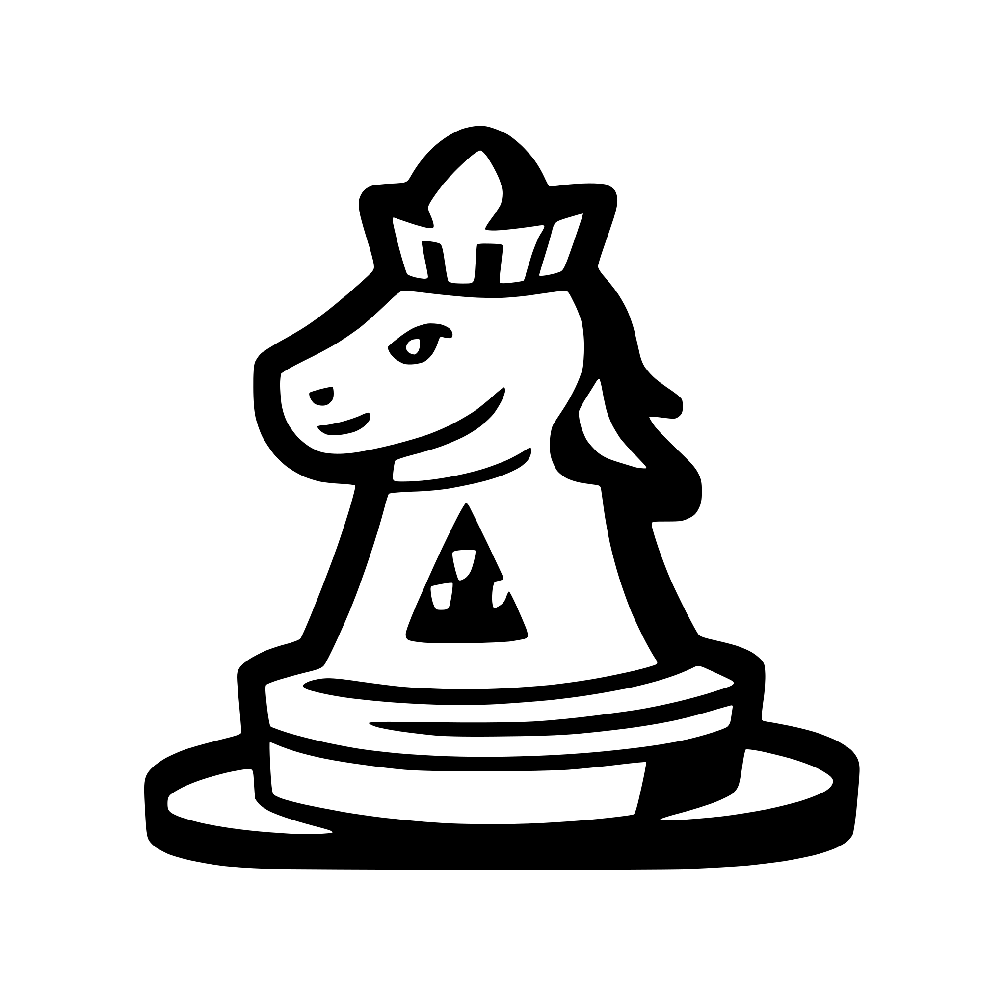 AI-generated SVG of 'chess knight on board'