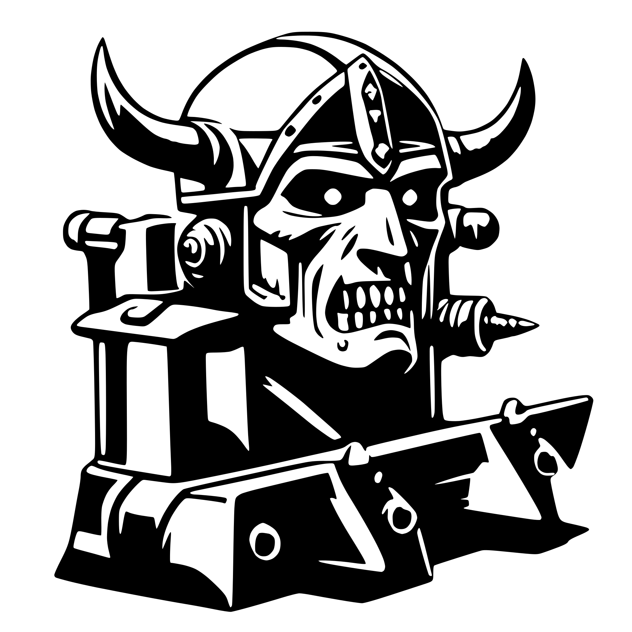 AI-generated SVG of 'Warhammer'
