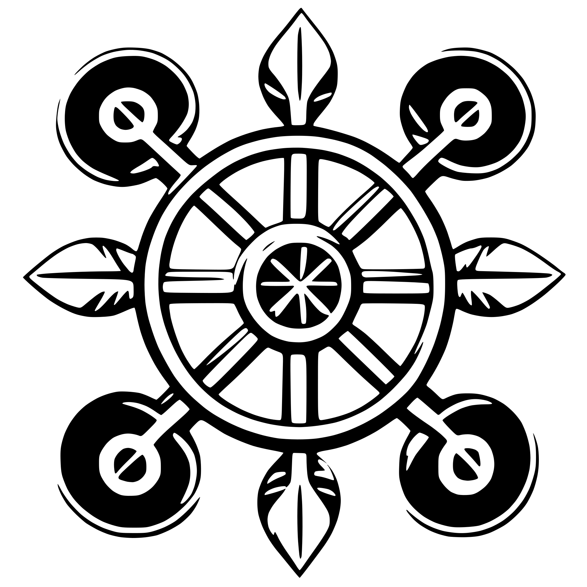 AI-generated SVG of 'colored kamon'