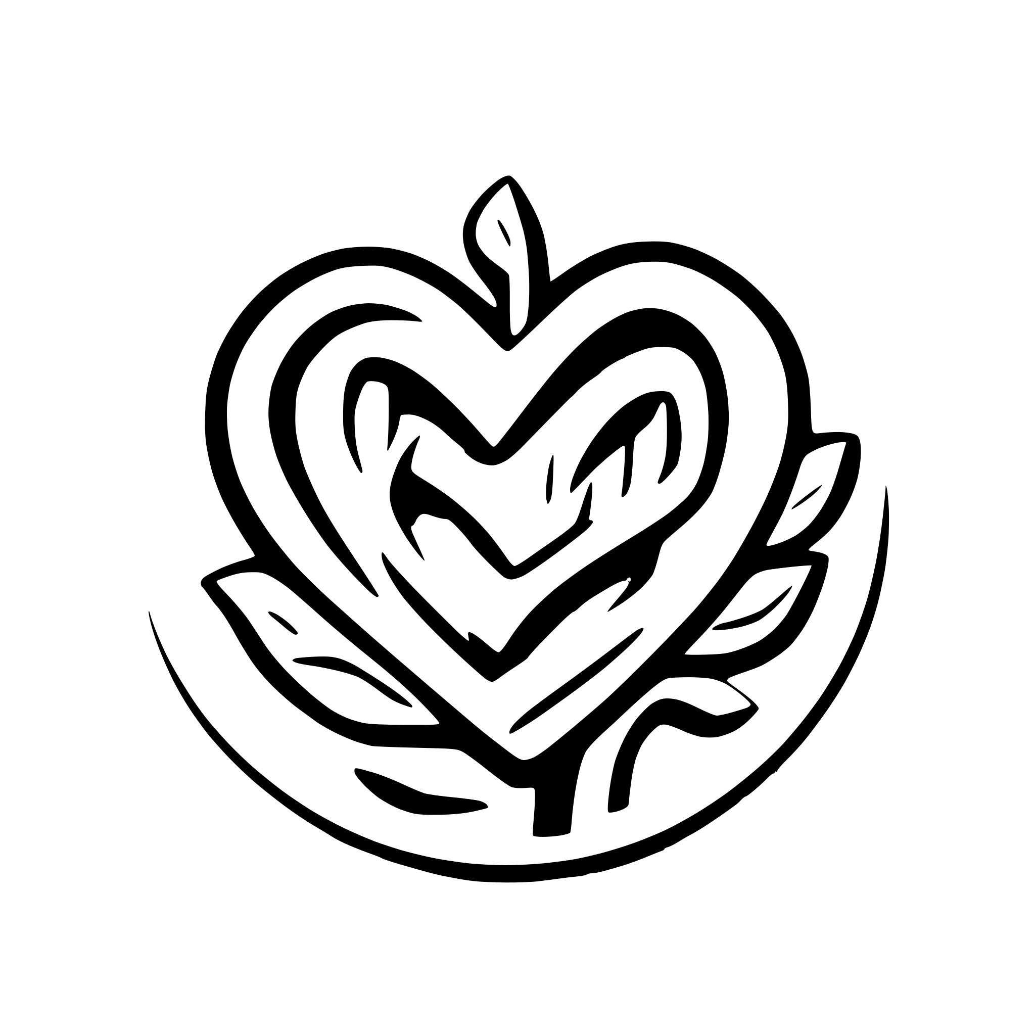 AI-generated SVG of a 3d heart