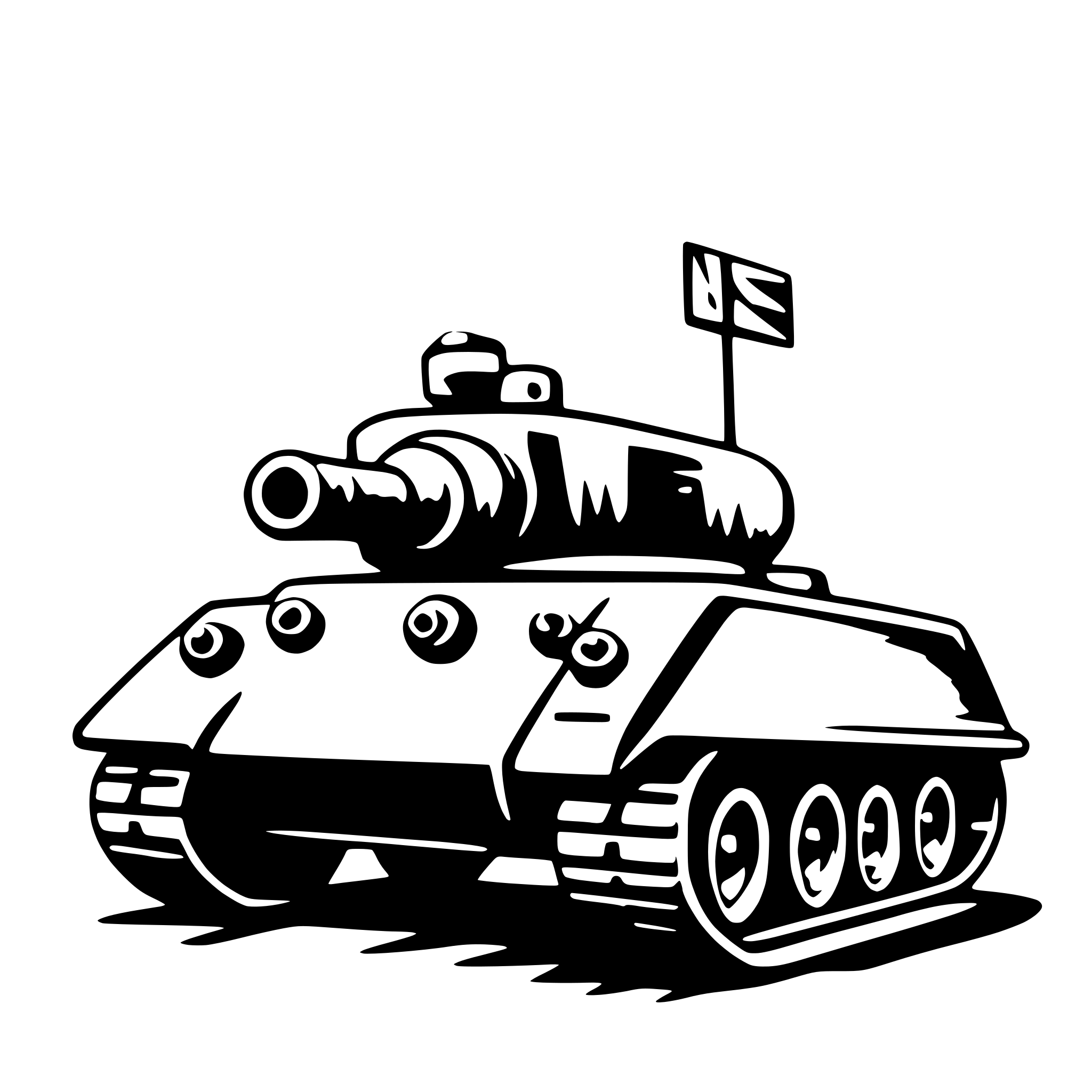 AI-generated SVG of a tank