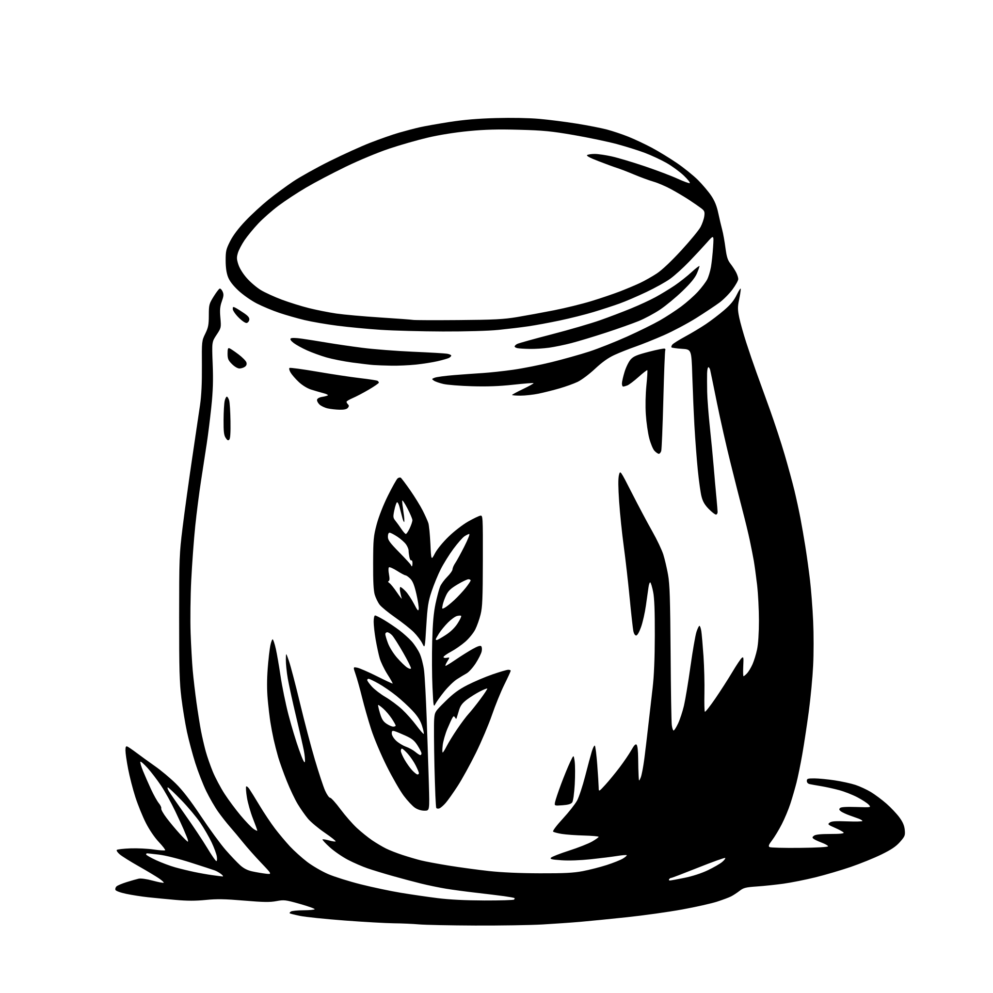 AI-generated SVG of a rice sac