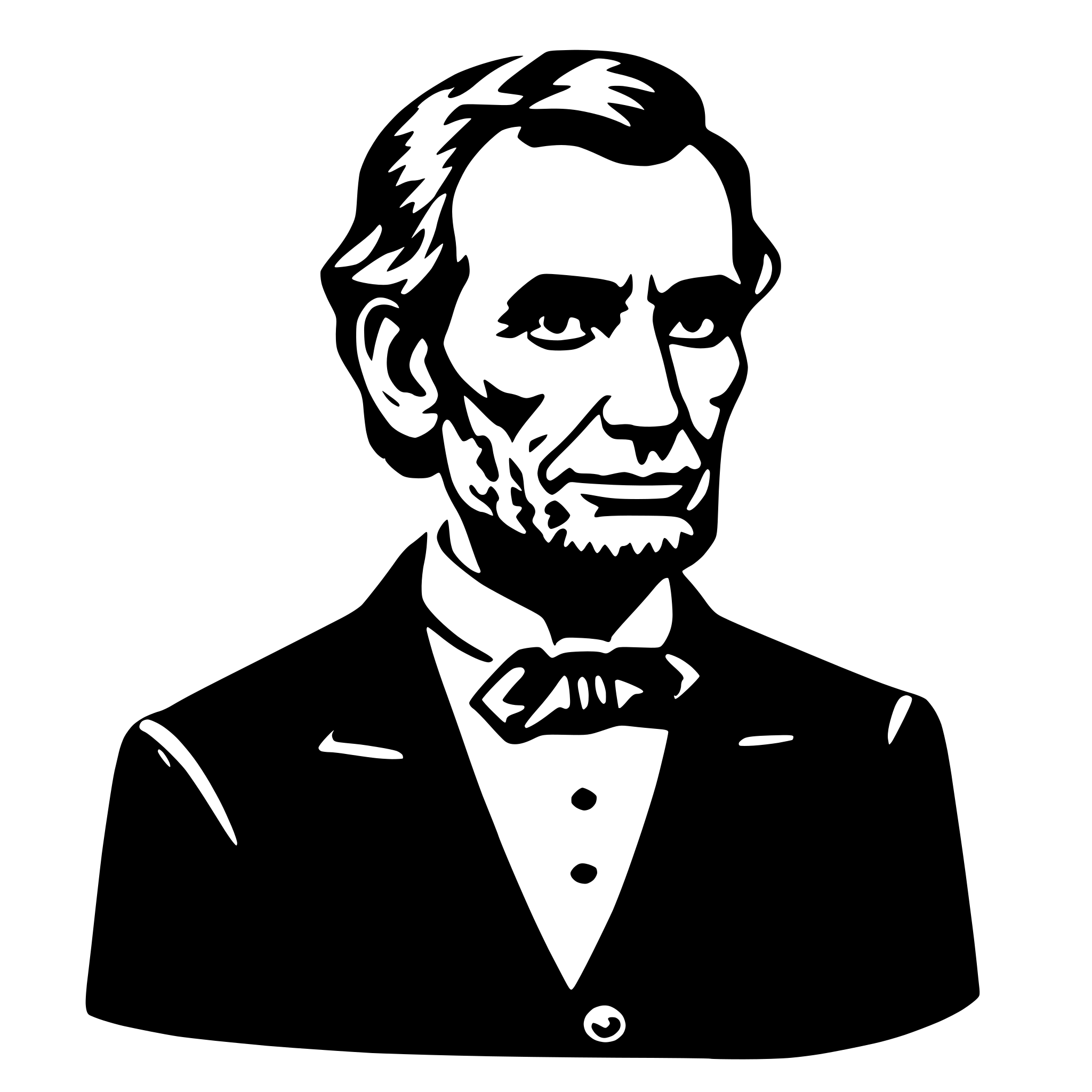 AI-generated SVG of a abraham lincoln