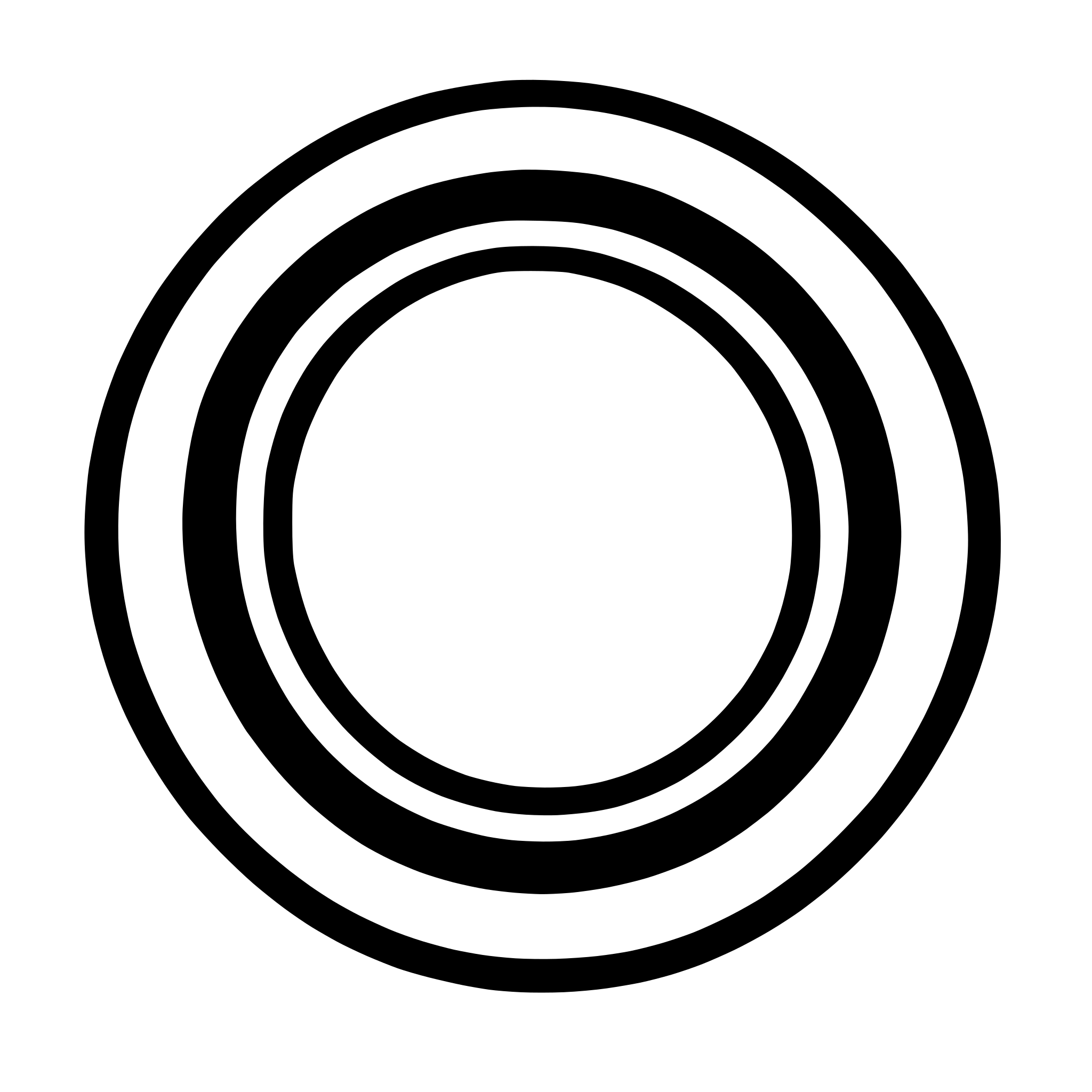 AI-generated SVG of 'Circle with double border'