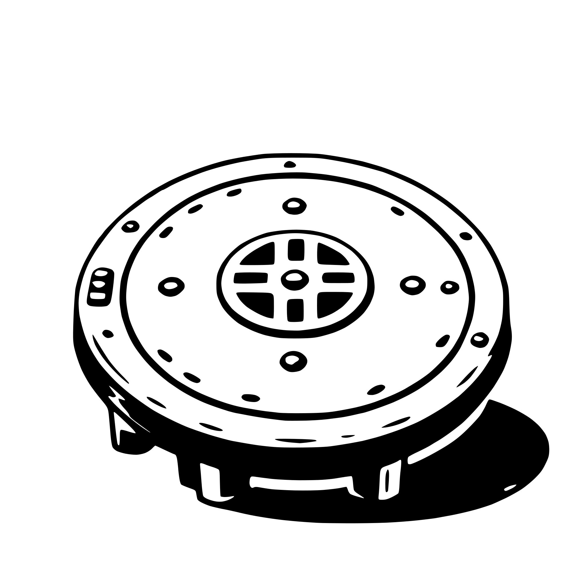 AI-generated SVG of a manhole cover