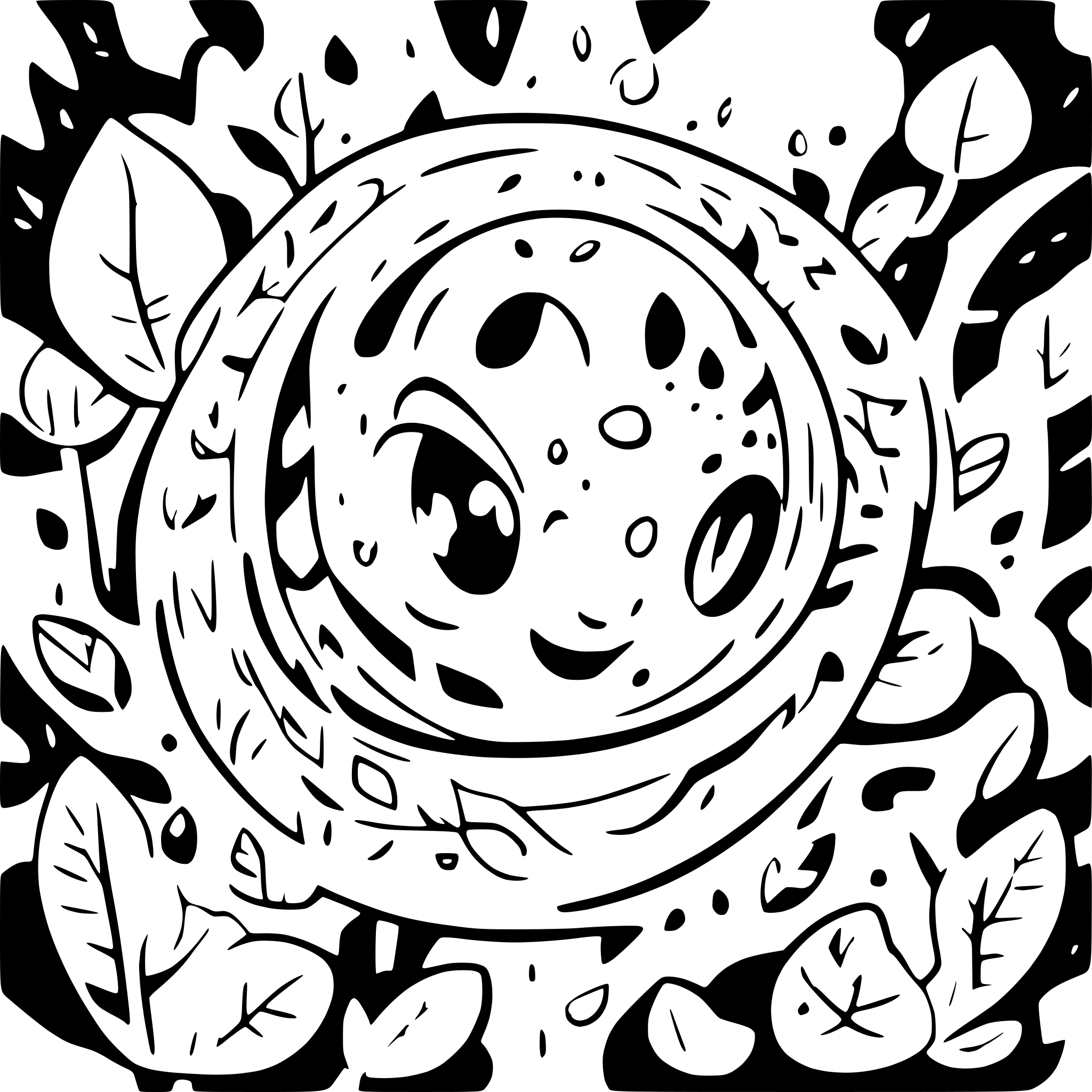 AI-generated SVG of a space doodle