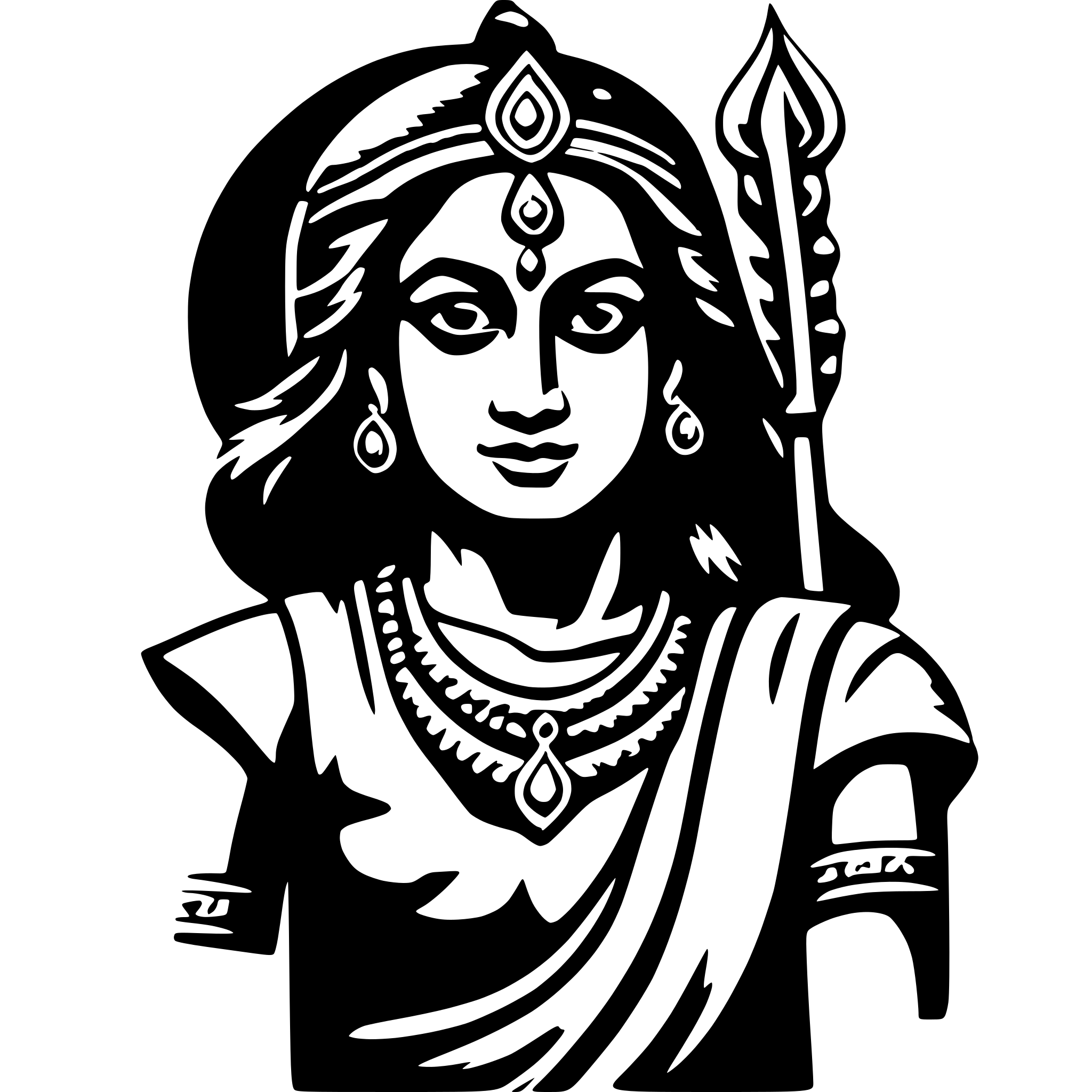 AI-generated SVG of 'Lord rama'