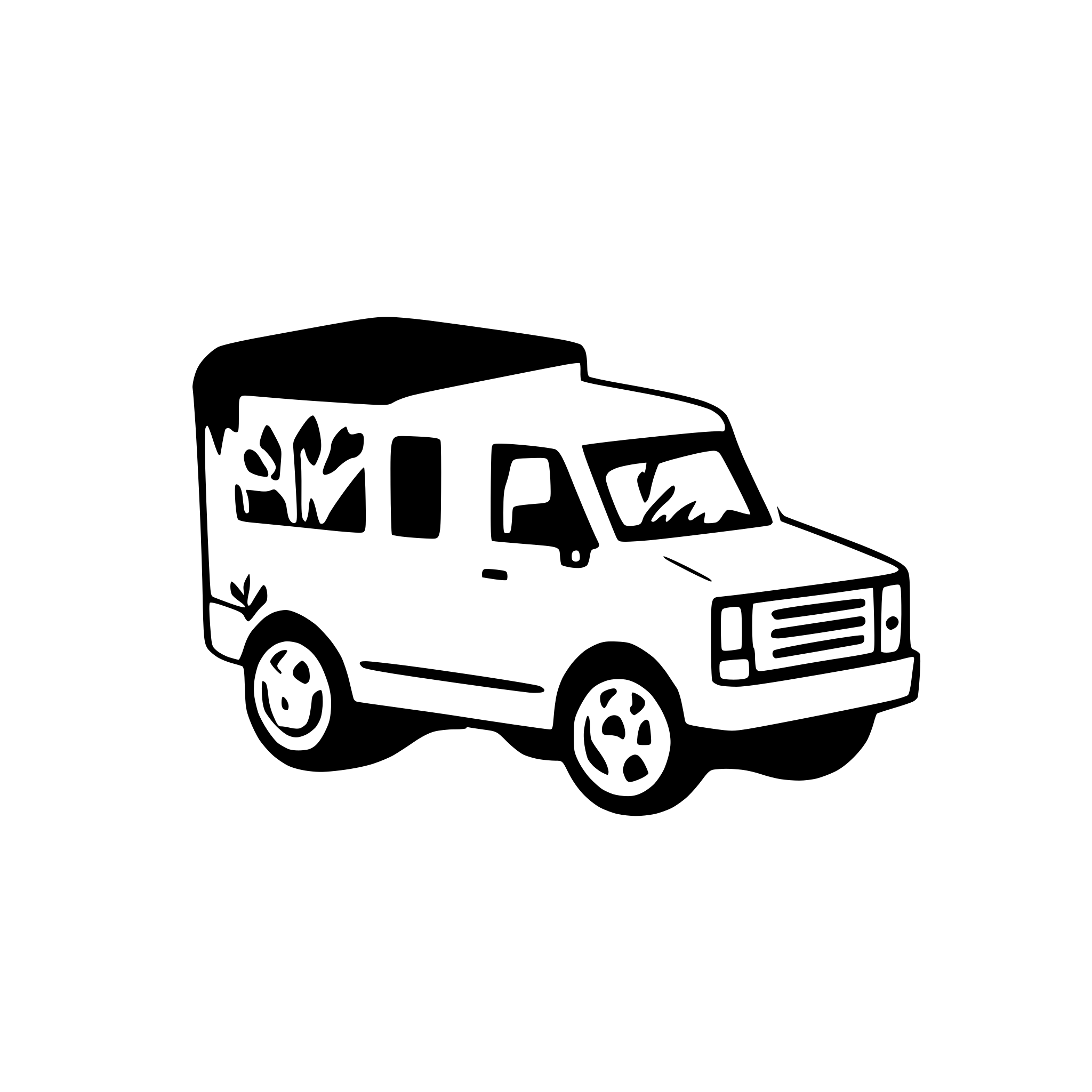 AI-generated SVG of a minimal material-like vehicle