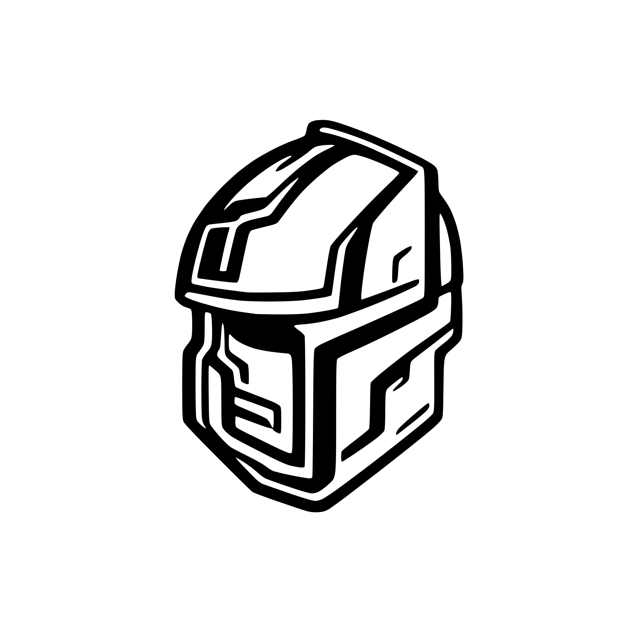 AI-generated SVG of 'A modern helmet logo for Astartes Solutions (a software engineering company) inspired by Warhammer 40k Space Marine, featuring gothic tech elements, golden laurels, copper circuits. Make it minimalistic'
