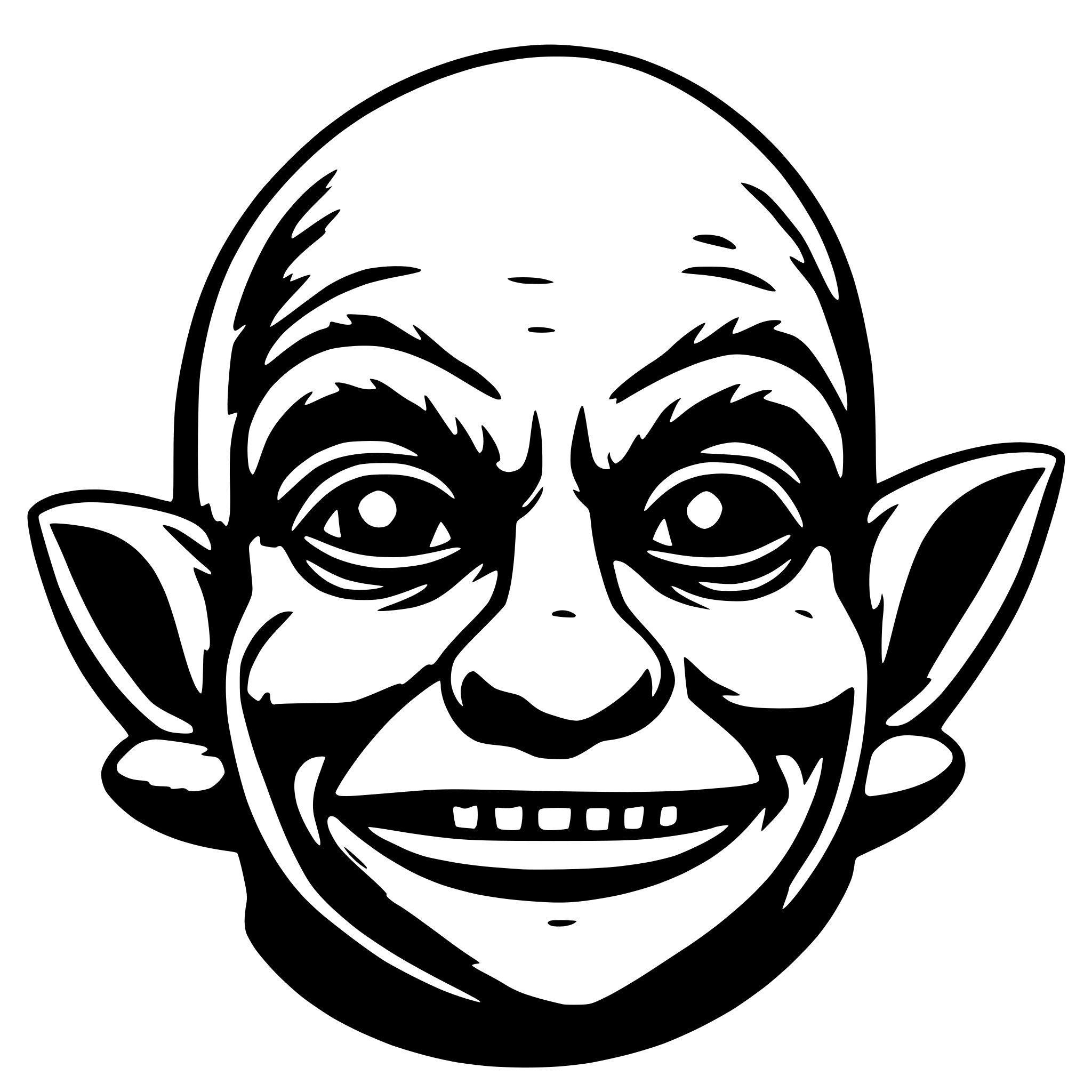AI-generated SVG of 'goblin face emoji'