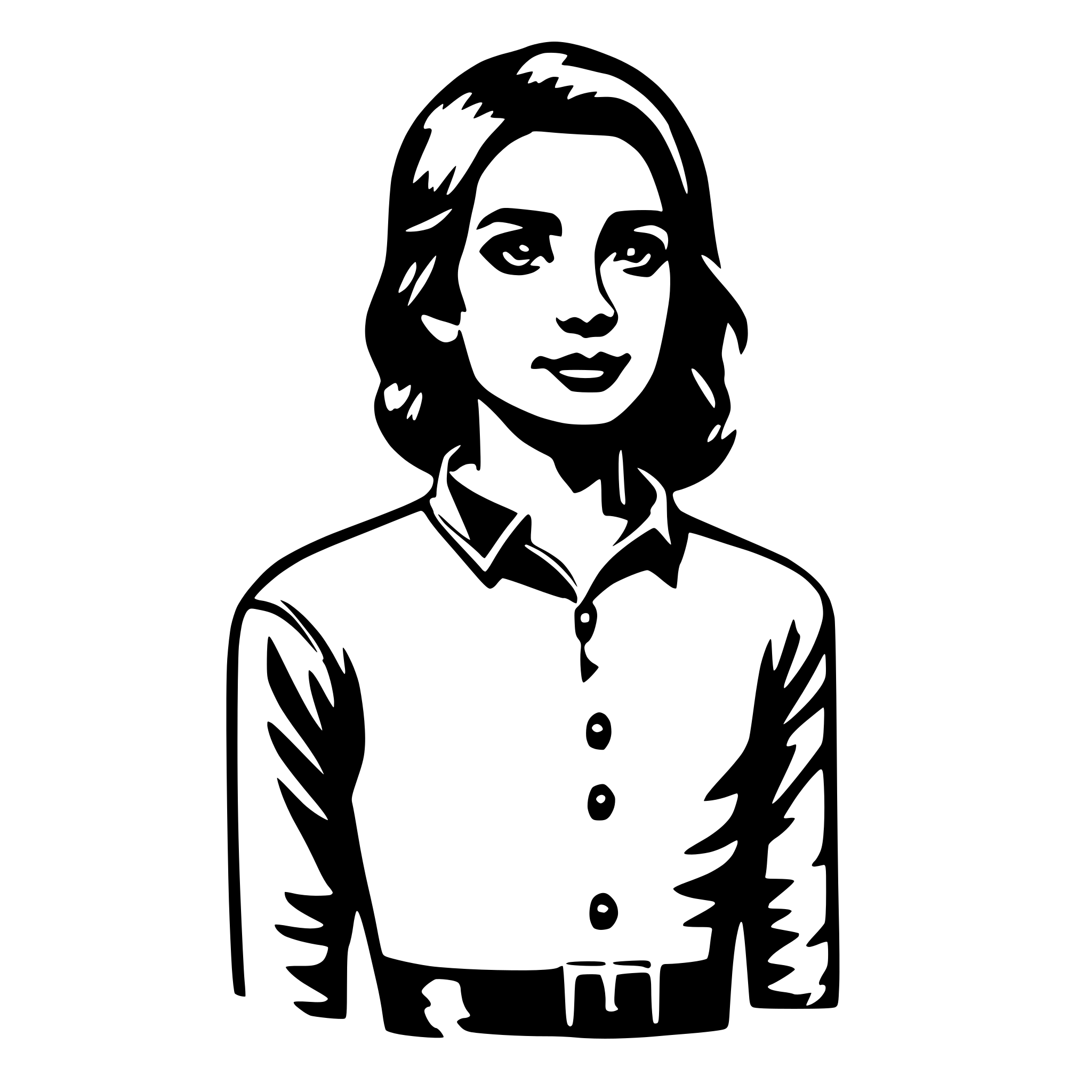 AI-generated SVG of 'Red shirt'