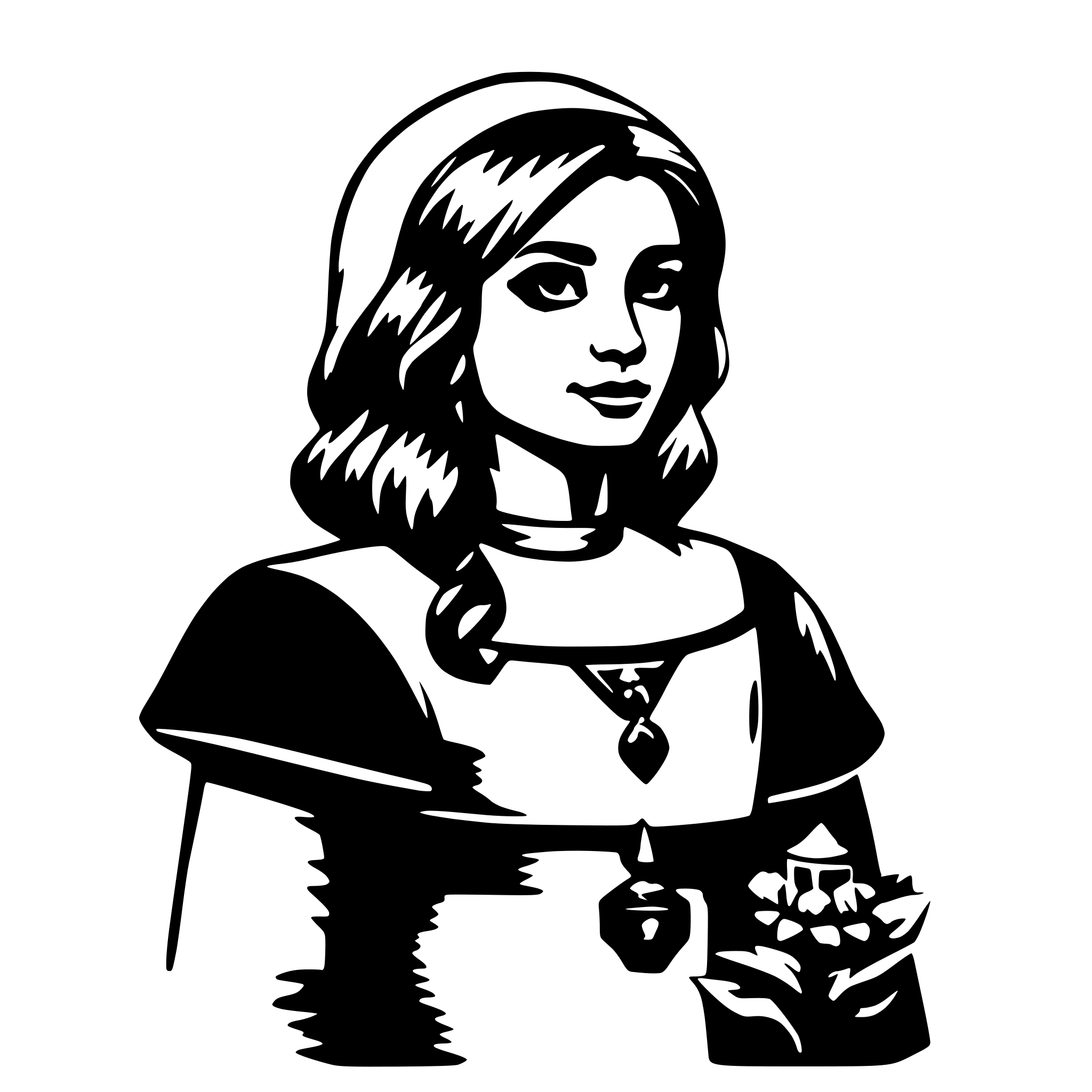 AI-generated SVG of 'Hexe'