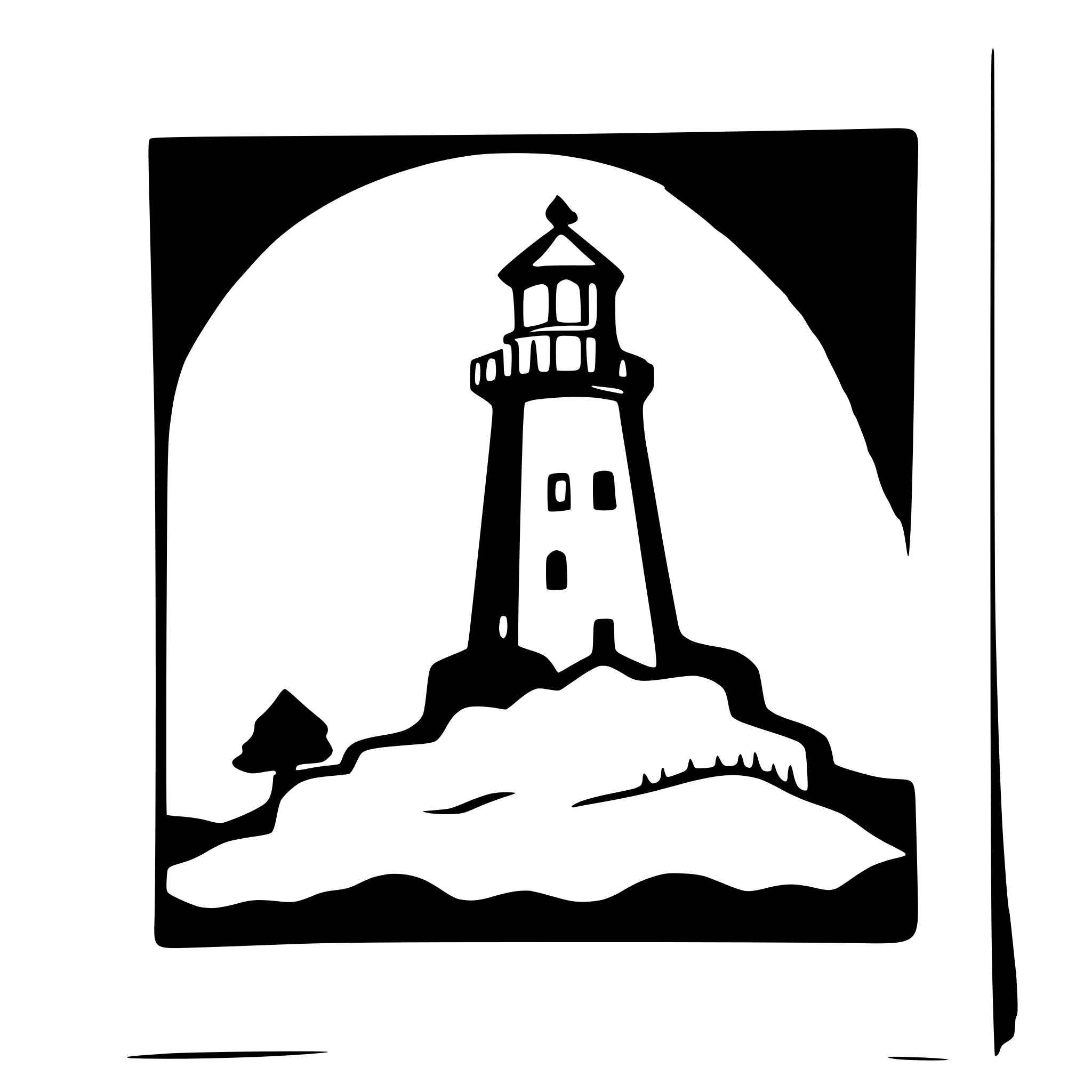 AI-generated SVG of a lighthouse shining at night
