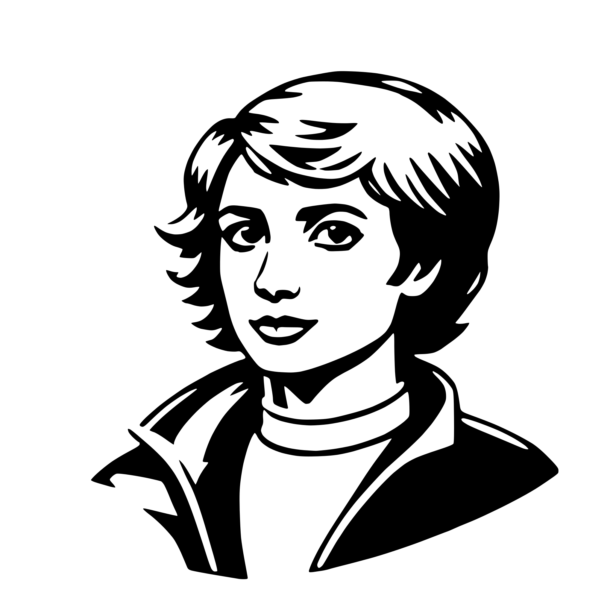 AI-generated SVG of a designer